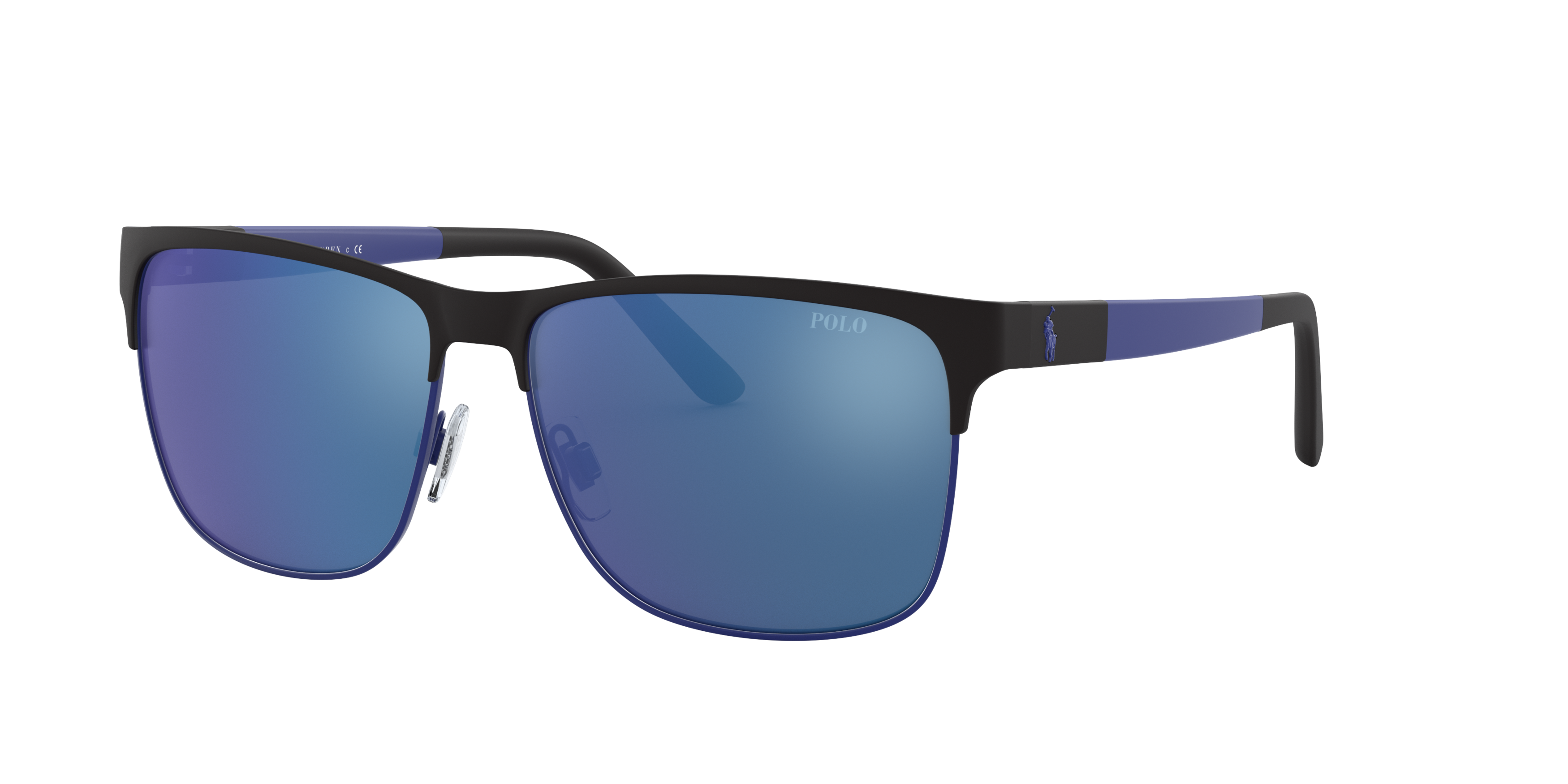 Angle_Left01 Polo Ralph Lauren PH 3128 (939955) Sunglasses Blue / Black
