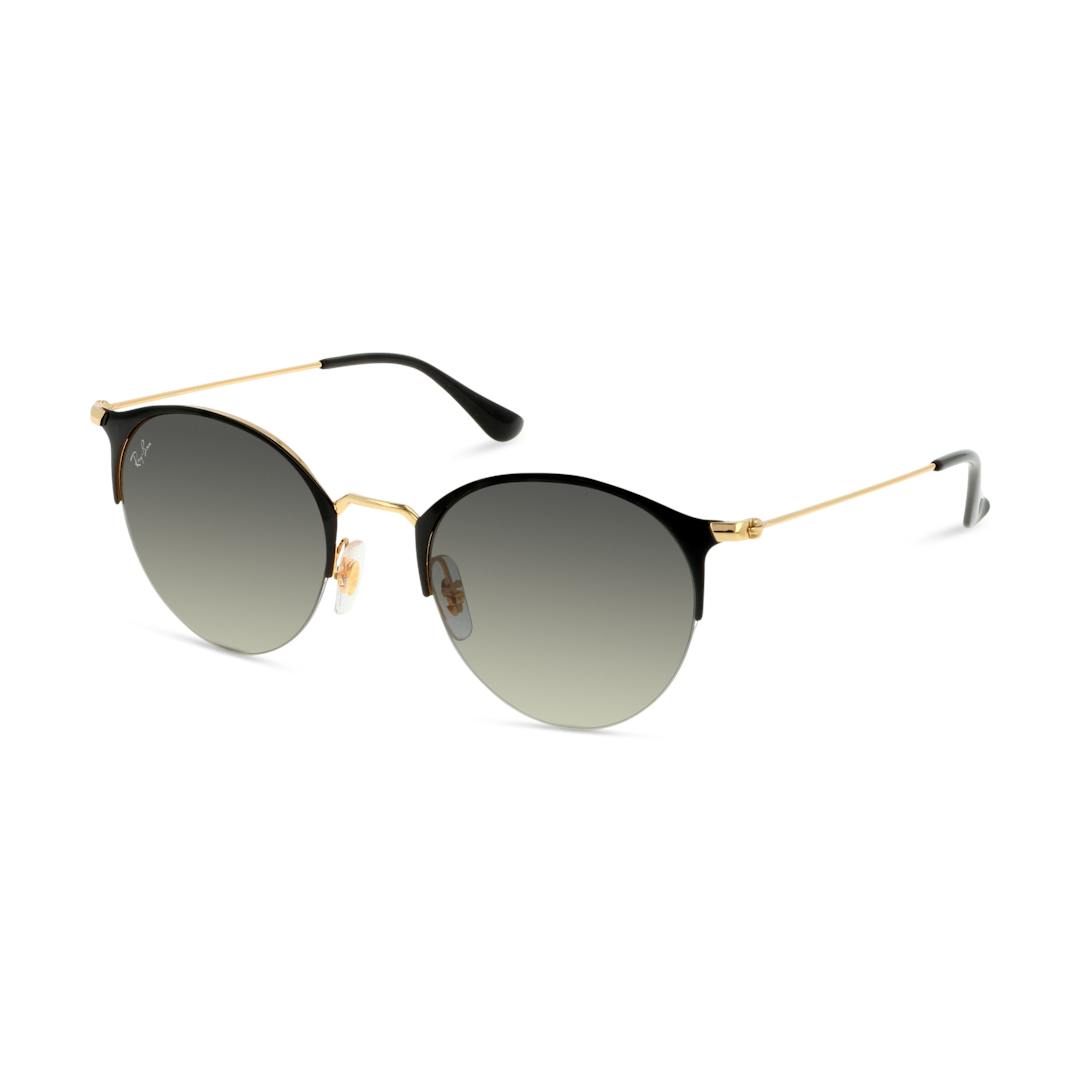 Ray-Ban RB3578 Lunettes de Soleil - Panthos Doré Noir - Possibilité de verres correcteurs - Adaptabl