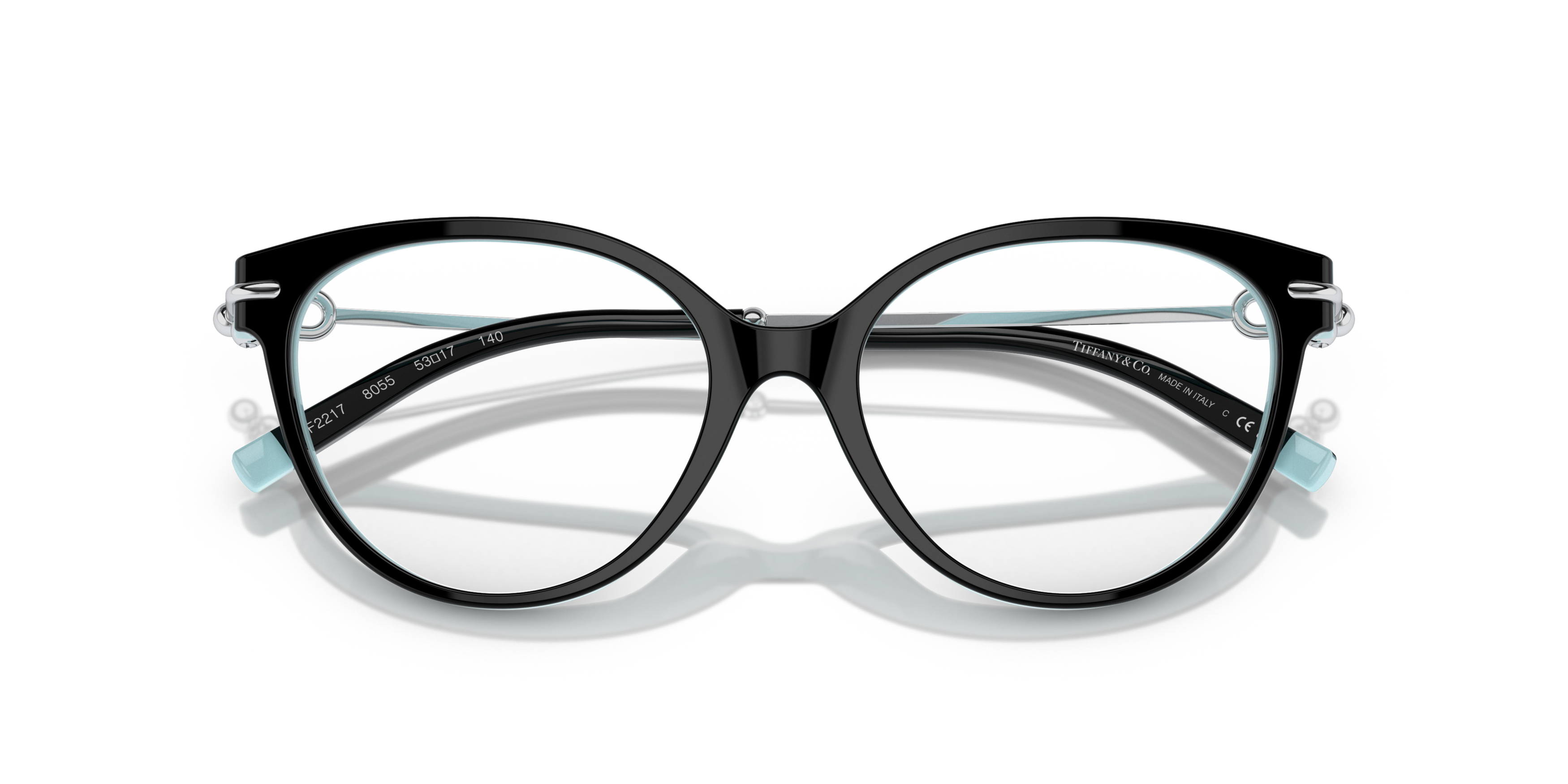 Folded Tiffany & Co TF 2217 Glasses Transparent / Black