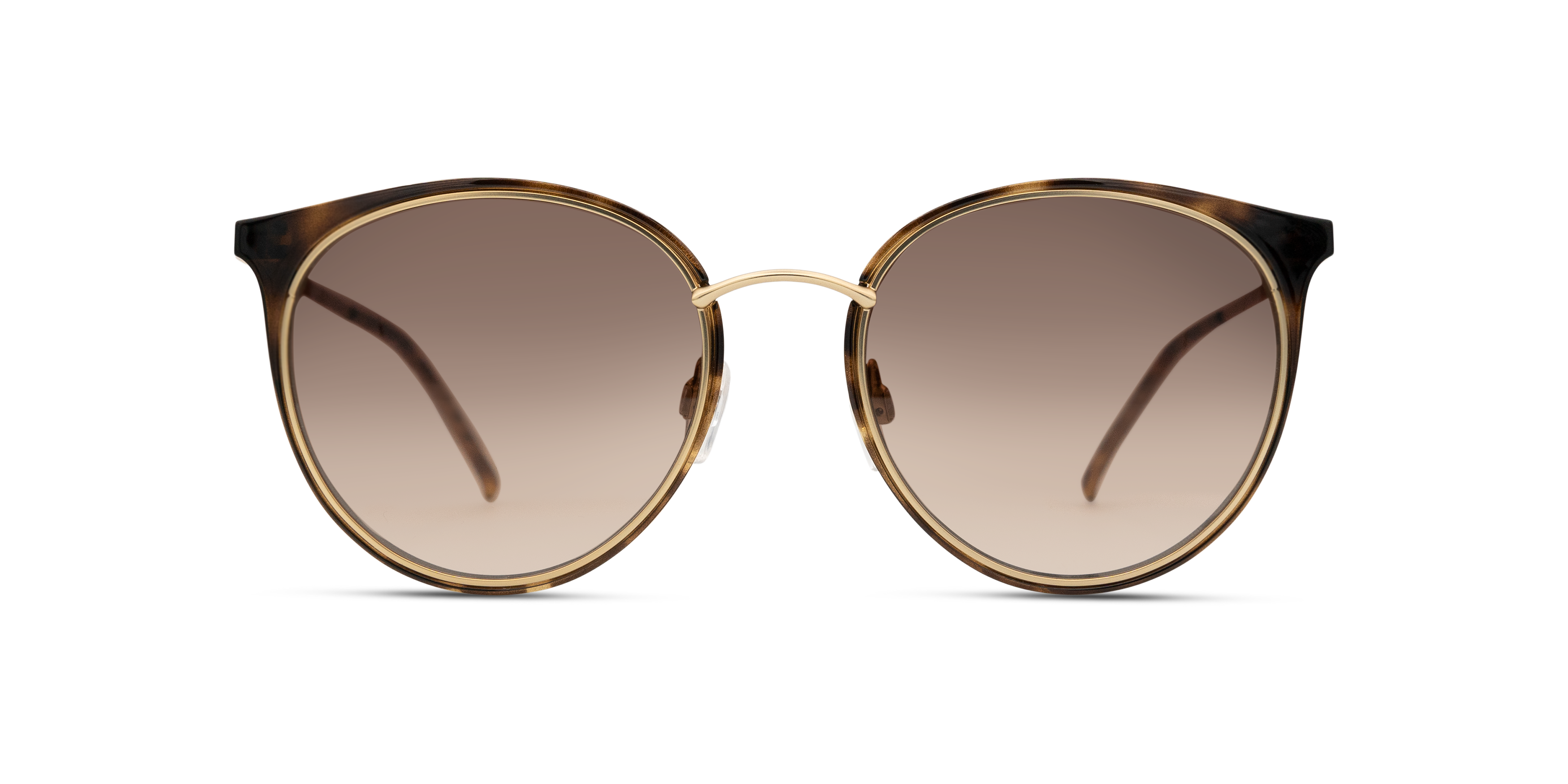 Front Ted Baker Neva TB 1610 Sunglasses Brown / Gold