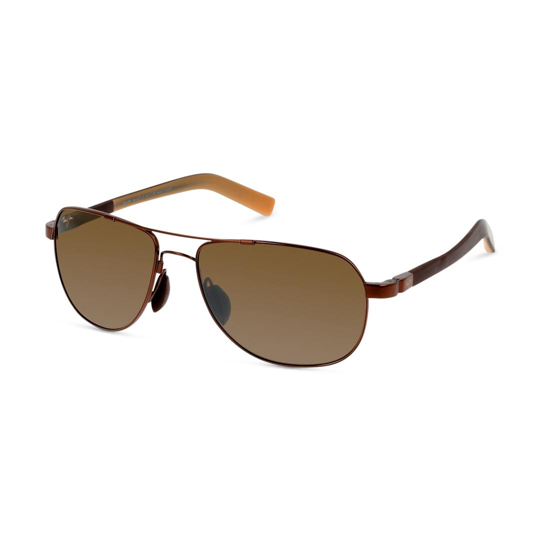 Maui Jim 327 Guardrails Lunettes de Soleil - Marron - Verres Polarisés - Possibilité de verres corre