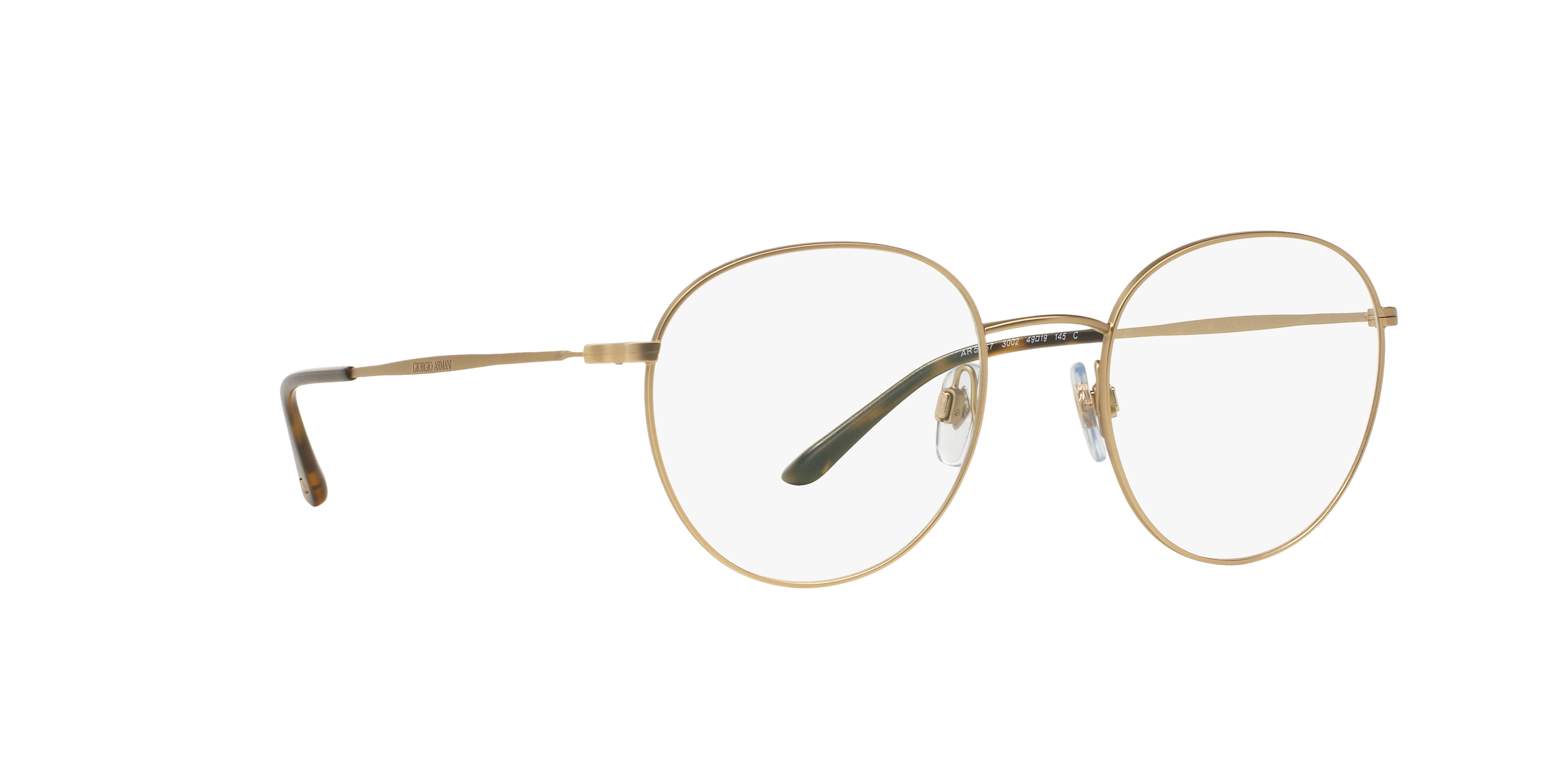 Angle_Right01 Giorgio Armani AR 5057 Glasses Transparent / Gold