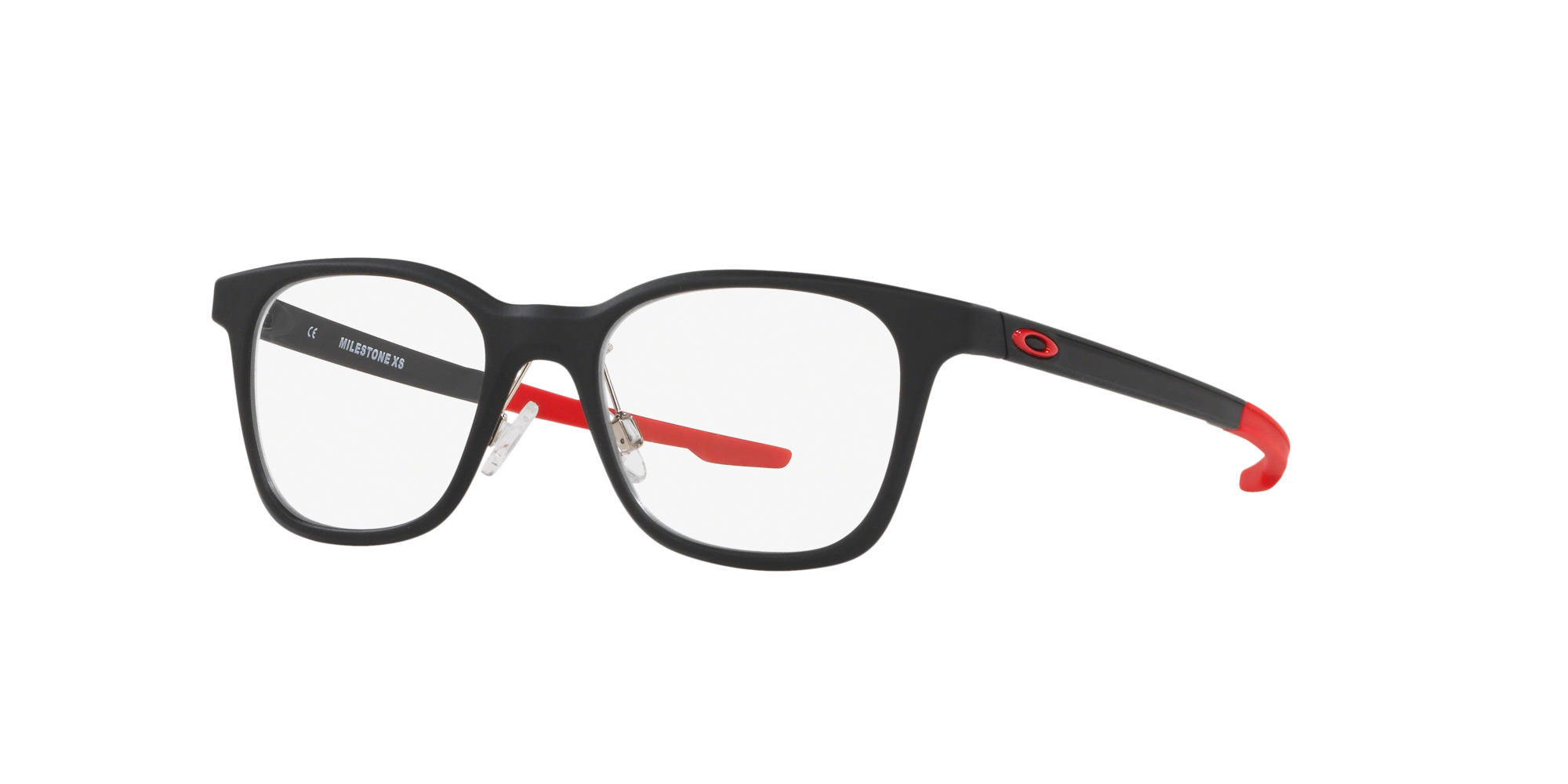 Angle_Left01 Oakley Milestone Xs OY 8004 Children's Glasses Transparent / Black