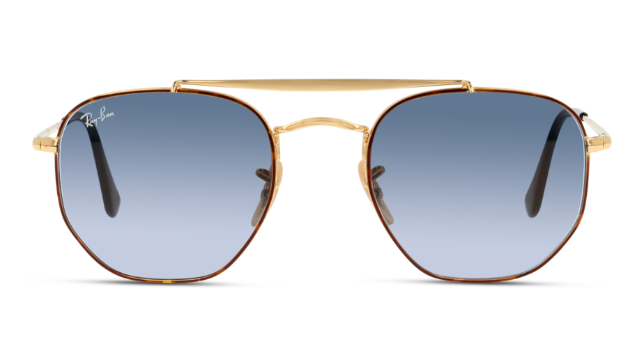 Front Ray-Ban The Marshal RB3648 91023M Blauw / Goud, Bruin