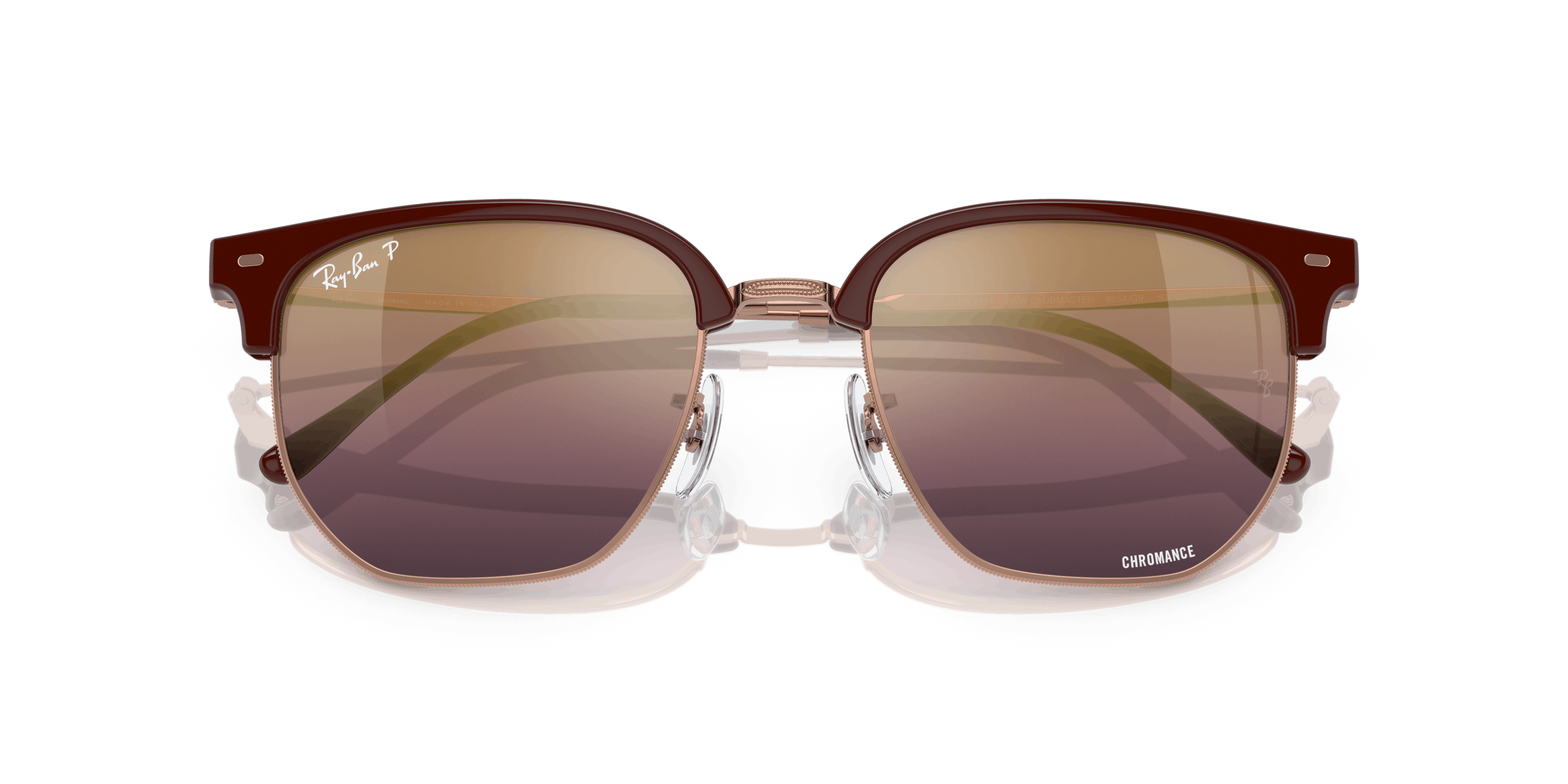 Folded, Ray-Ban NEW CLUBMASTER RB4416 6654G9