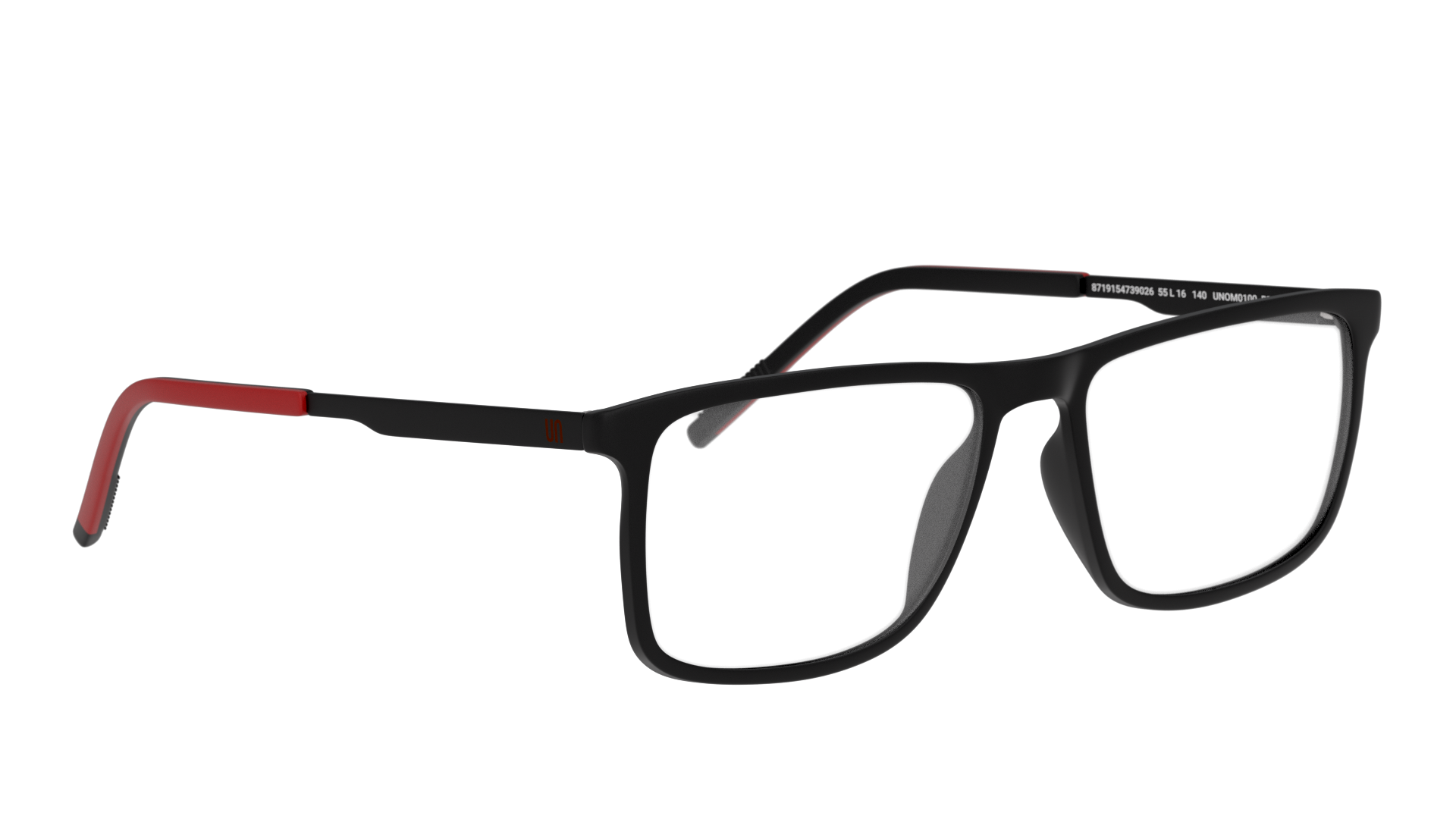 Angle_Right01 Unofficial UN OM0100 (BB00) Glasses Transparent / Black