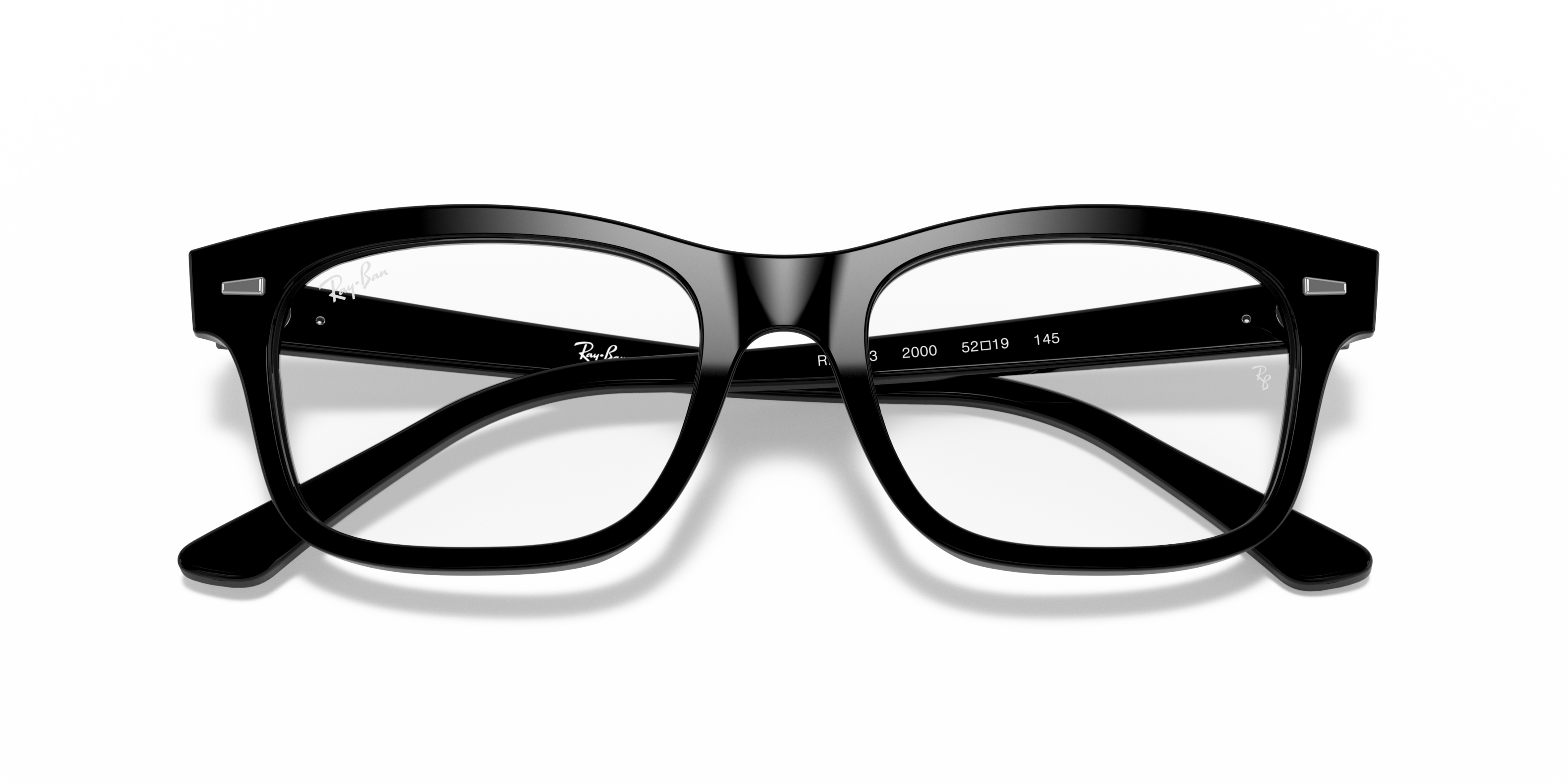 Folded Ray-Ban RX 5383 Glasses Transparent / Black