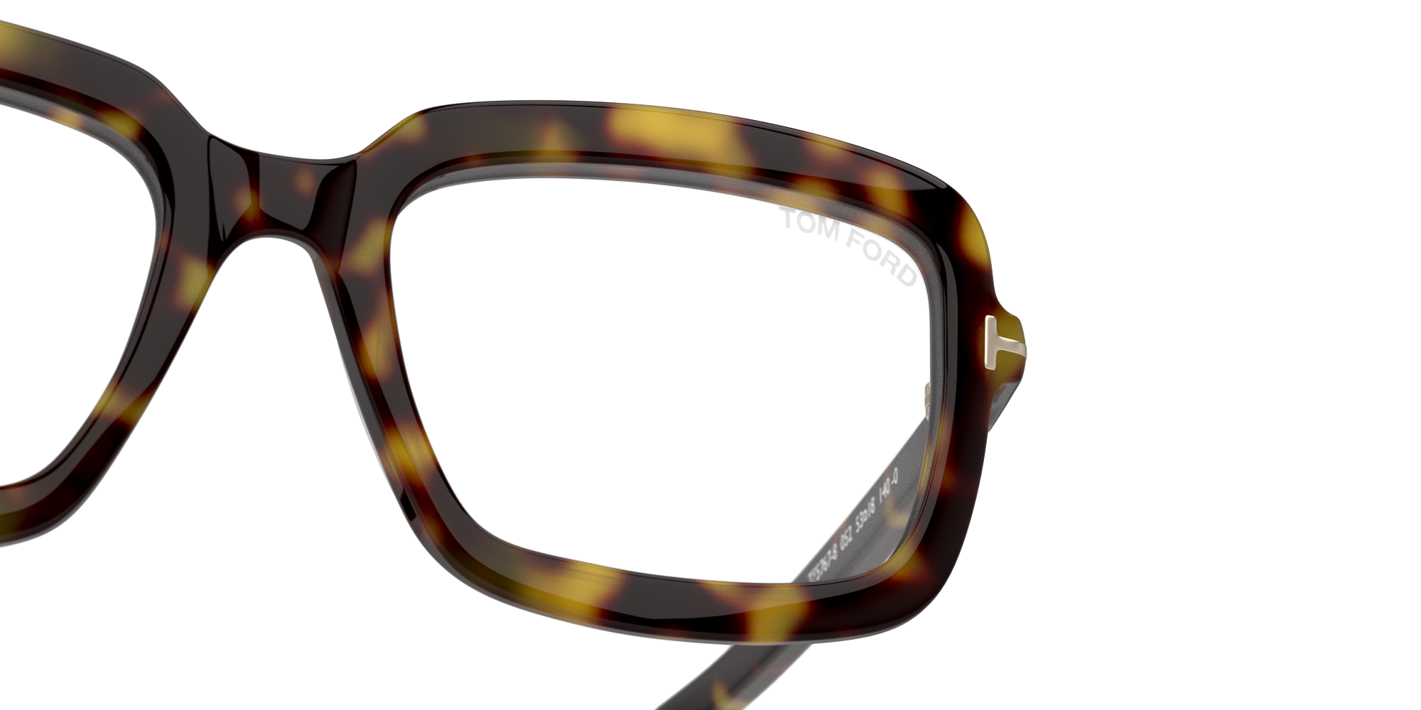 Detail01 Tom Ford FT5767-B 52 Glasögonbåge Brun