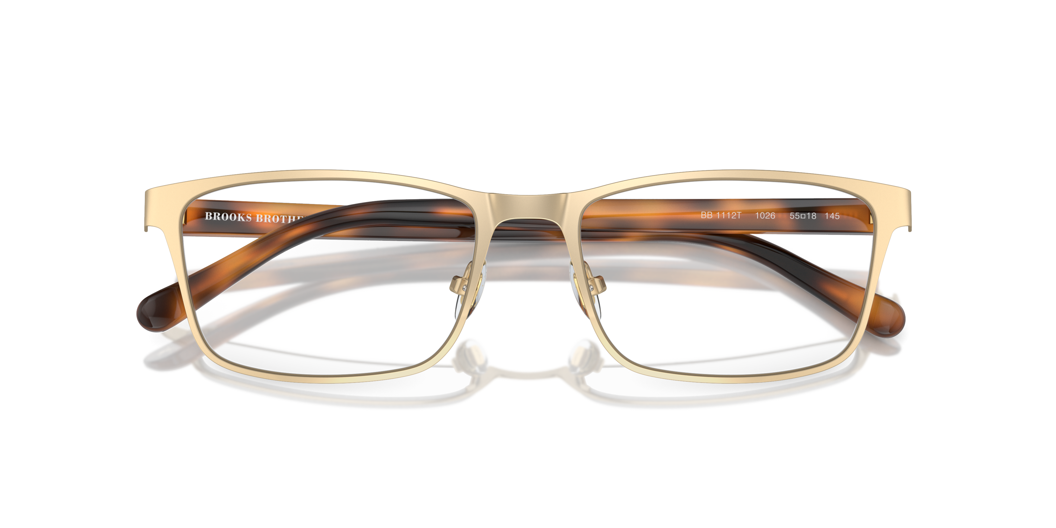 Folded Brooks Brothers BB 1112T Glasses Transparent / Gold