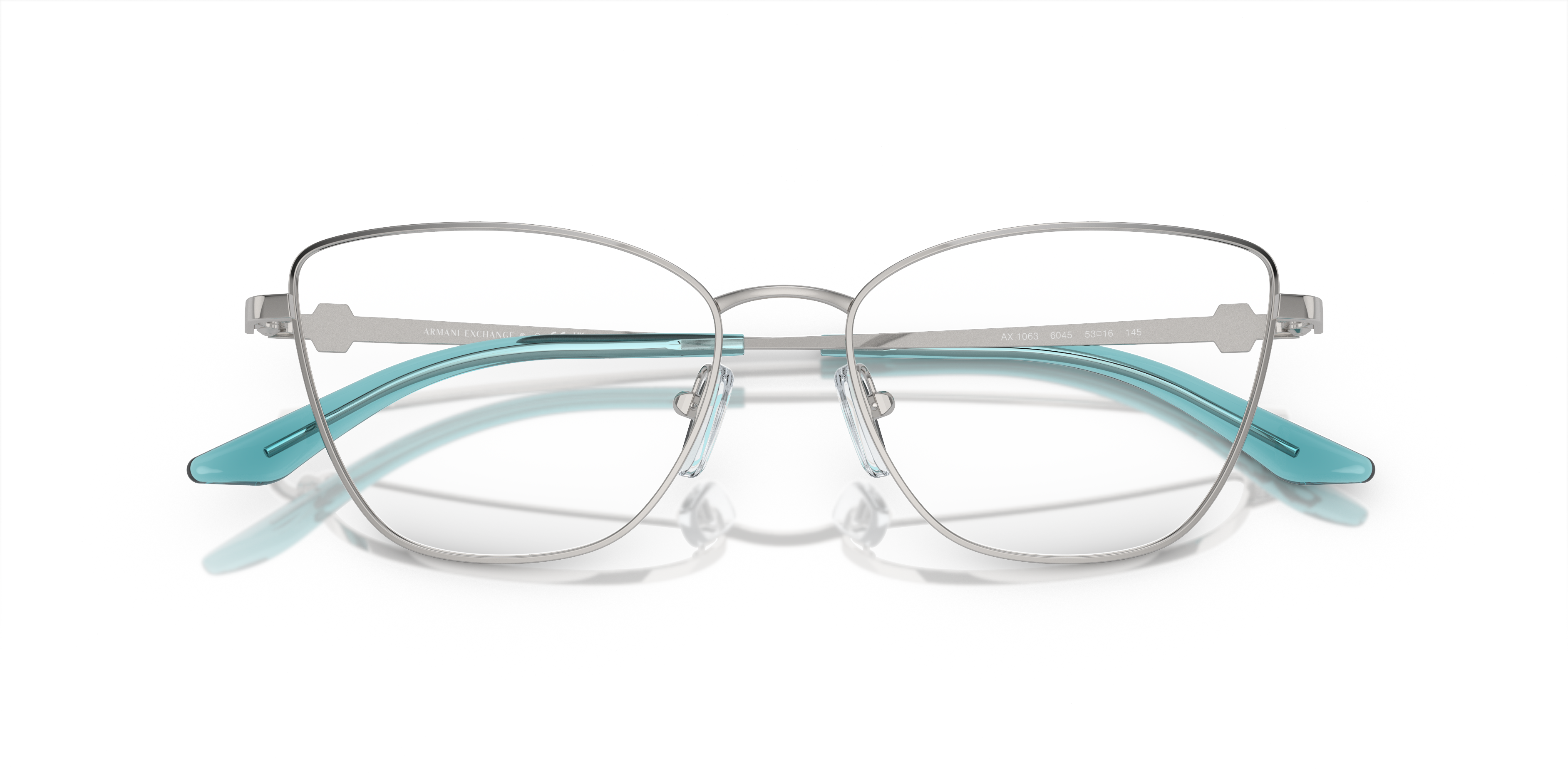 Folded Armani Exchange AX1063 Glasses Transparent / Silver