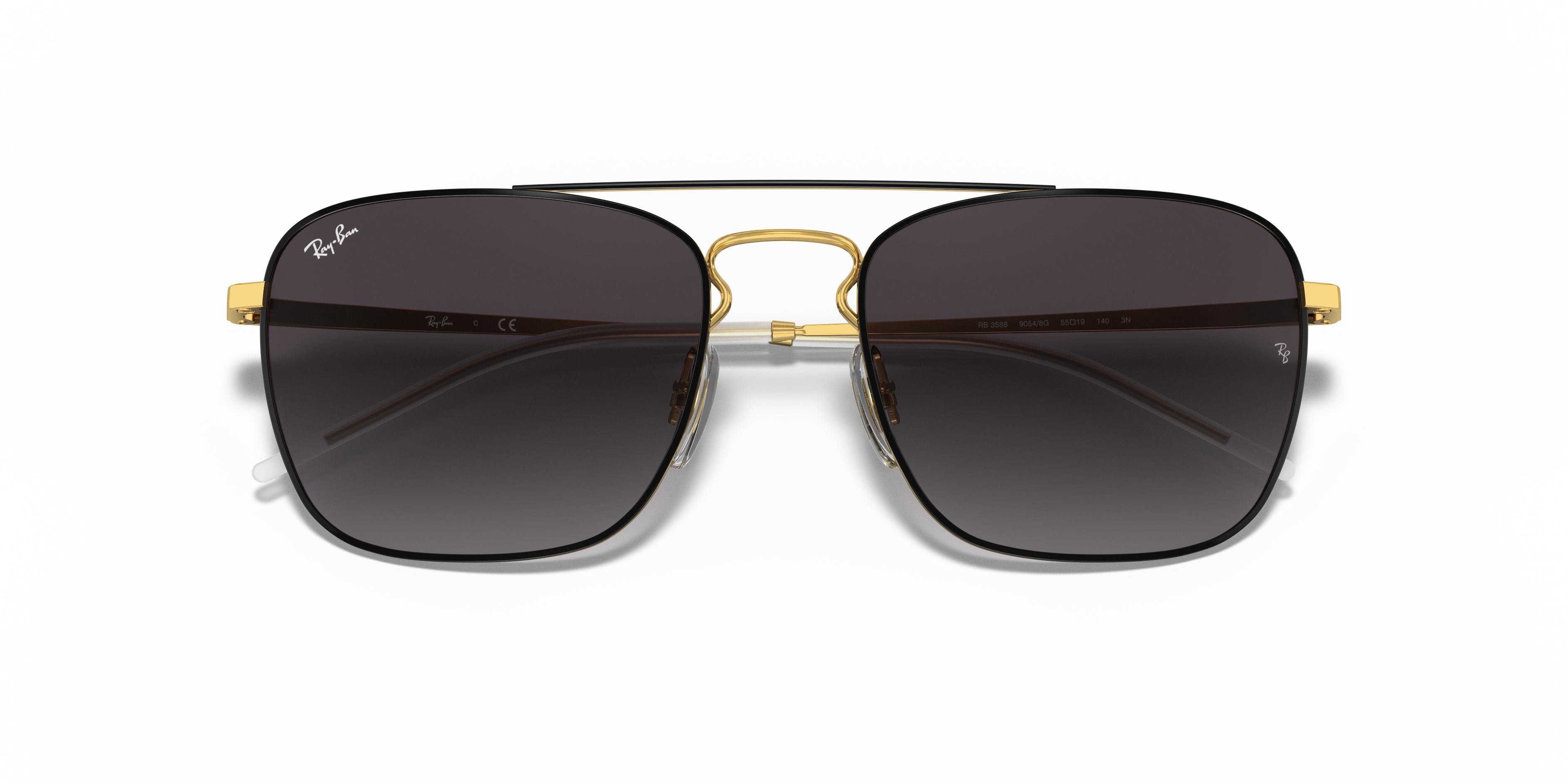 Folded Ray-Ban RB 3588 (90548G) Sunglasses Grey / Black