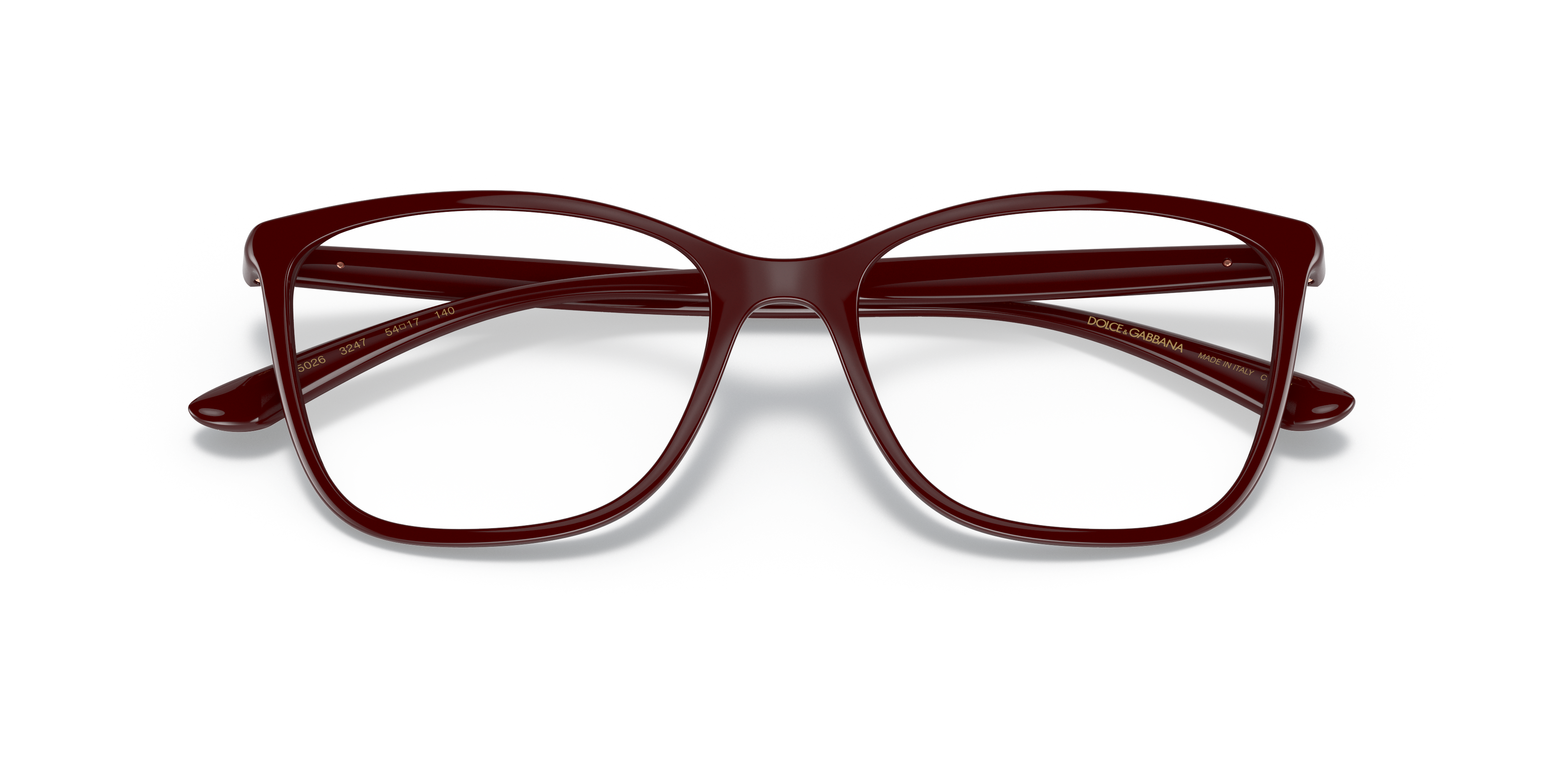 Folded Dolce & Gabbana DG 5026 (3247) Glasses Transparent / Red