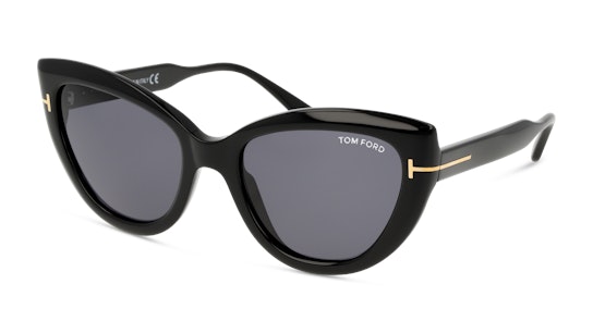 Tom Ford Anya FT 762 (01A) Sunglasses Grey / Black