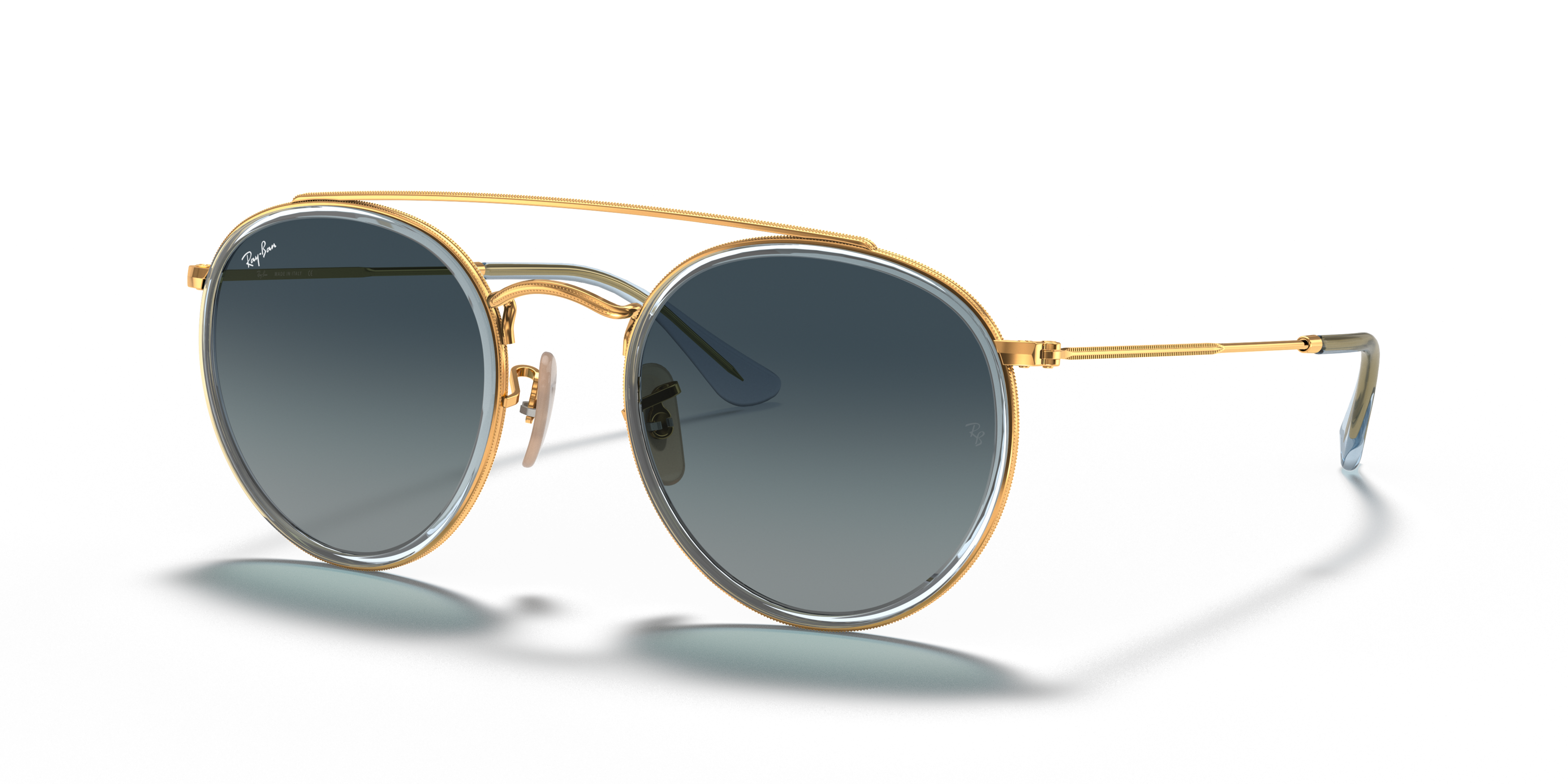[products.image.angle_left01] Ray-Ban Round Double Bridge RB3647N 91233M
