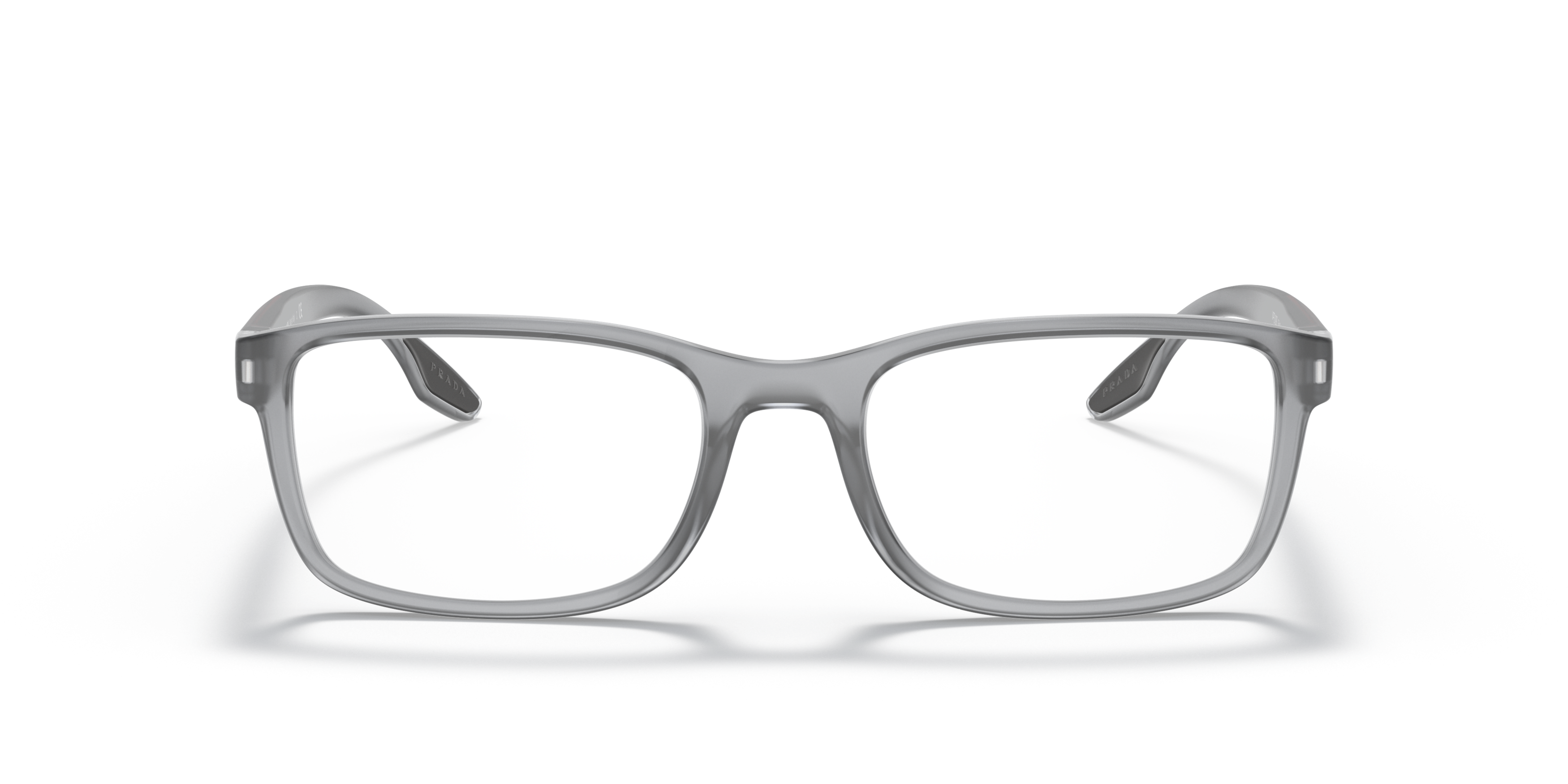 Front Prada Linea Rossa PS 09OV (14C1O1) Glasses Transparent / Grey