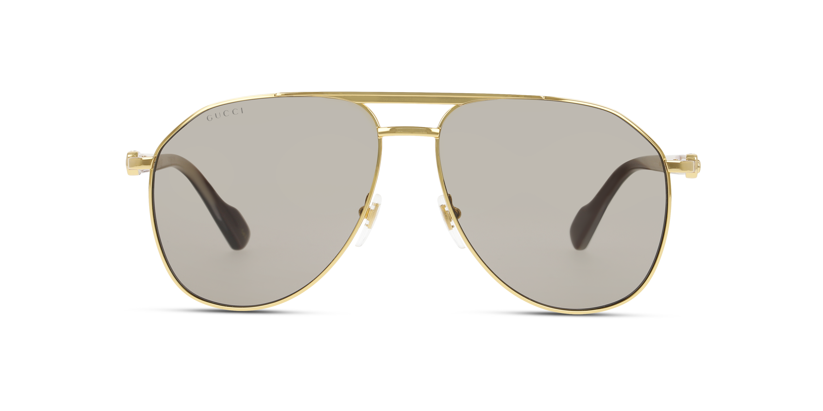 Front Gucci GG 1220S (002) Sunglasses Brown / Gold