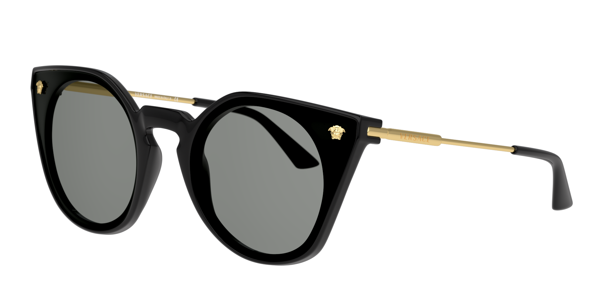 Angle_Left01 Versace VE 4410 (GB1/87) Sunglasses Grey / Black