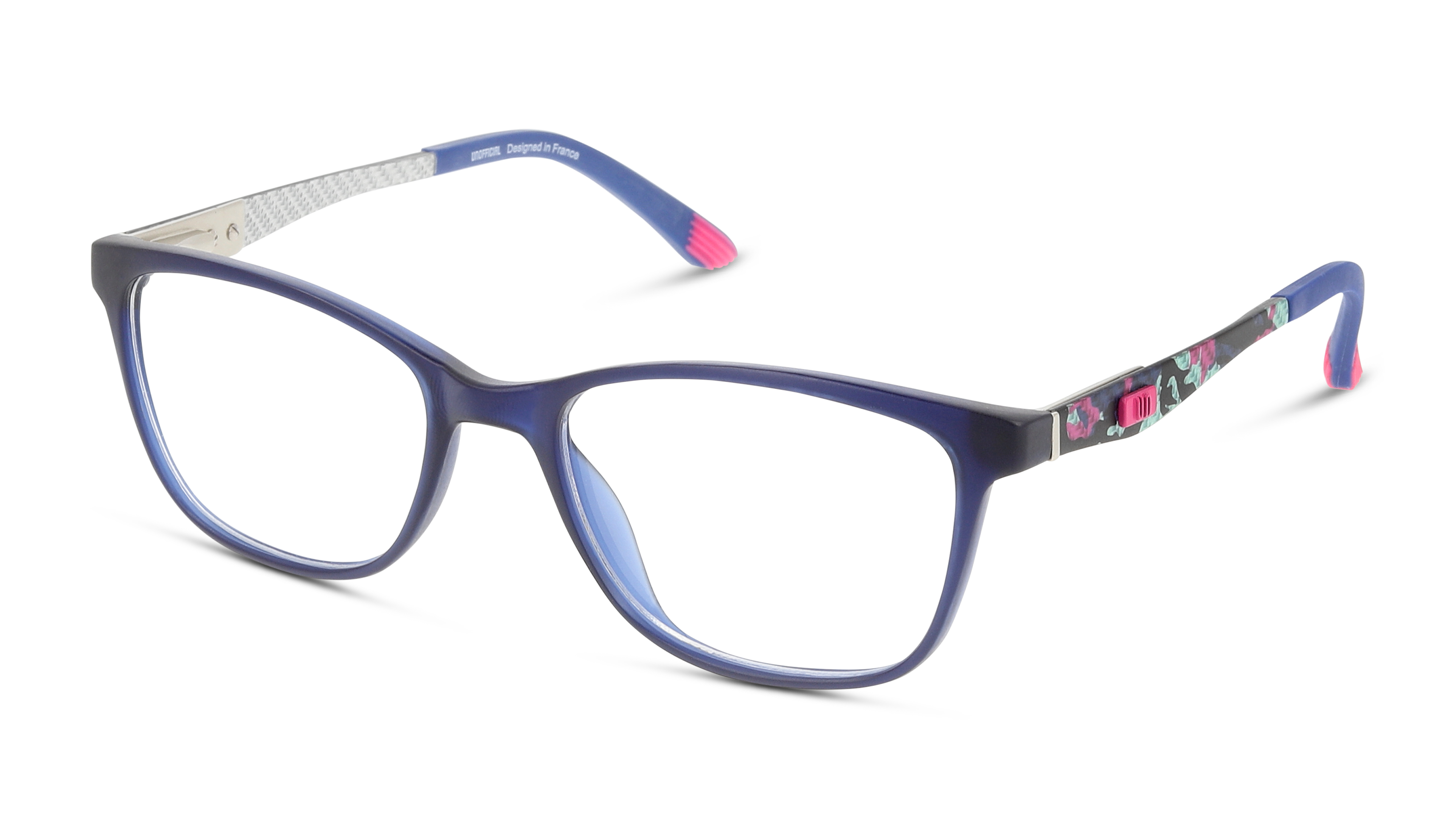 Angle_Left01 Unofficial Youth UNOT0055 (CX00) Youth Glasses Transparent / Blue