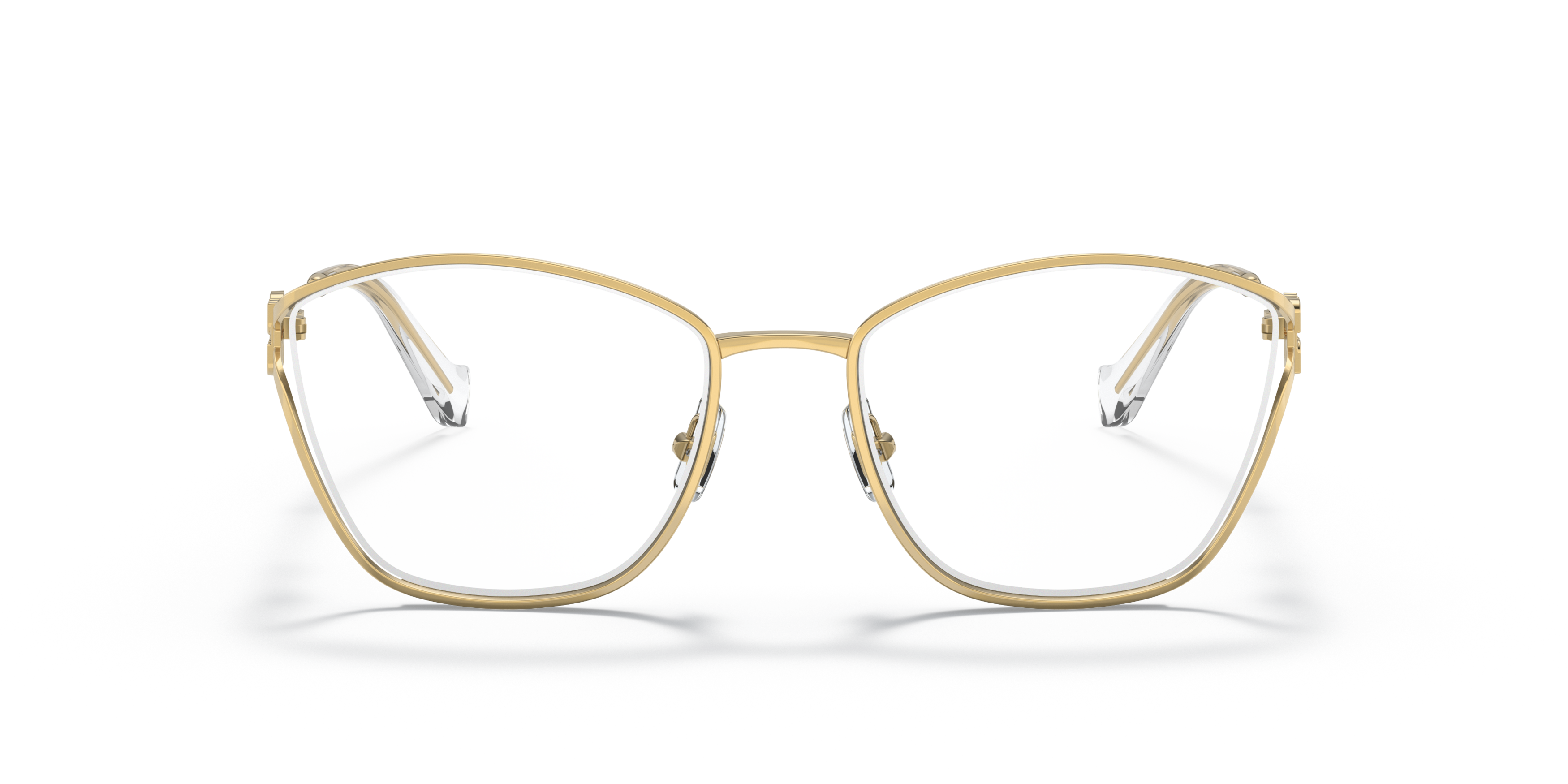 Front Miu Miu MU 53UV Glasses Transparent / Gold