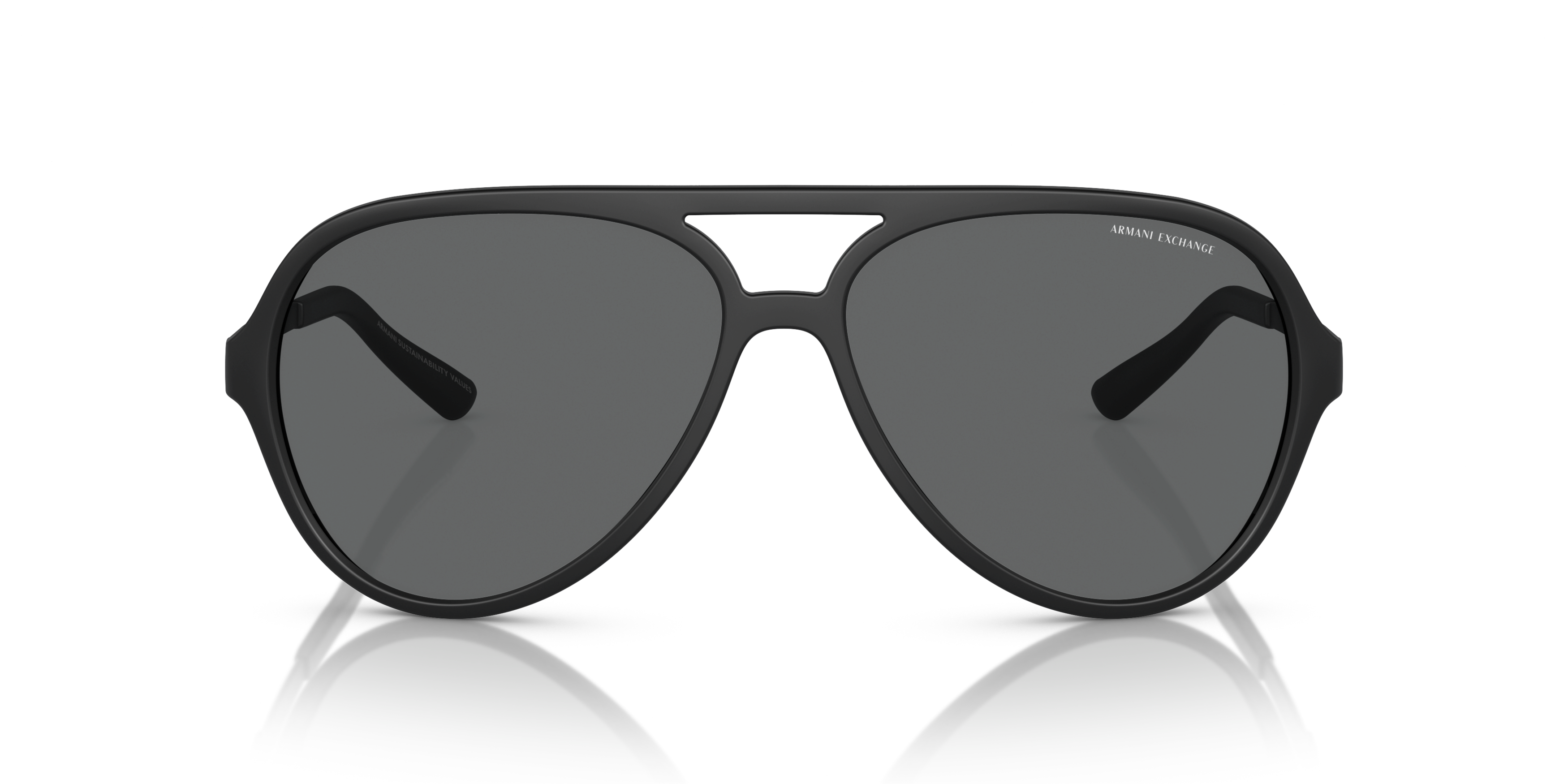 Front Armani Exchange AX 4133S (807887) Sunglasses Grey / Black