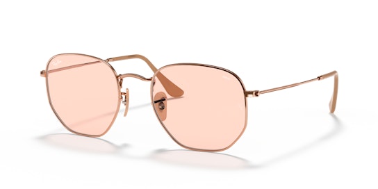 Ray-Ban Hexagonal Washed Evolve RB3548N 91310X Roze / Beige