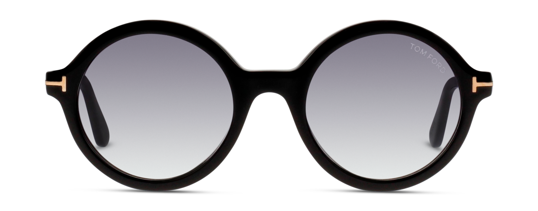 Front Tom Ford FT 0602 (001) Sunglasses Grey / Black