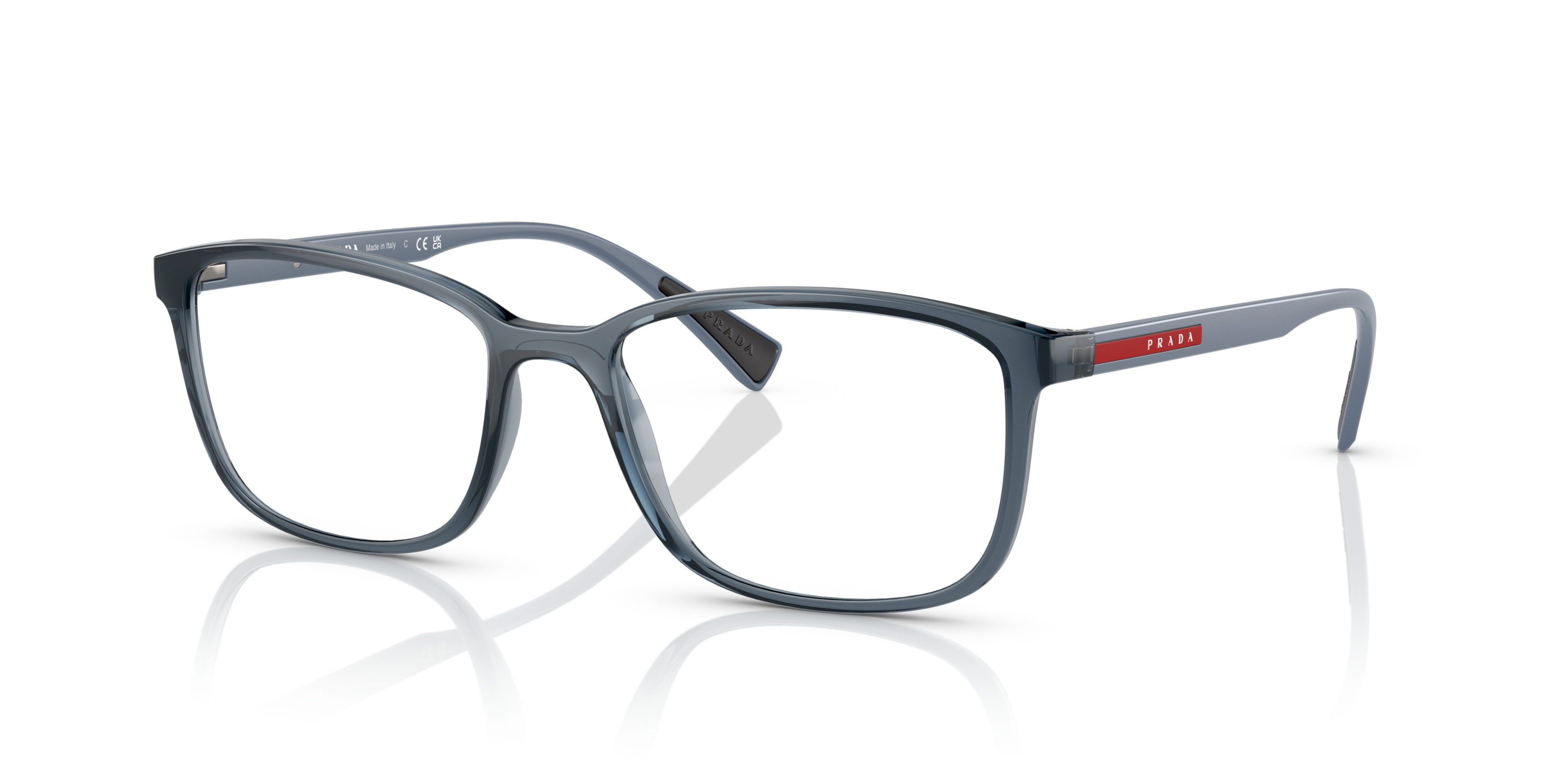 Angle_Left01 Prada Linea Rossa PS 04IV (CZH1O1) Glasses Transparent / Blue