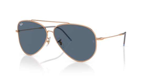 Ray-Ban Aviator Reverse RBR 0101S (92023A) Sunglasses Blue / Rose Gold