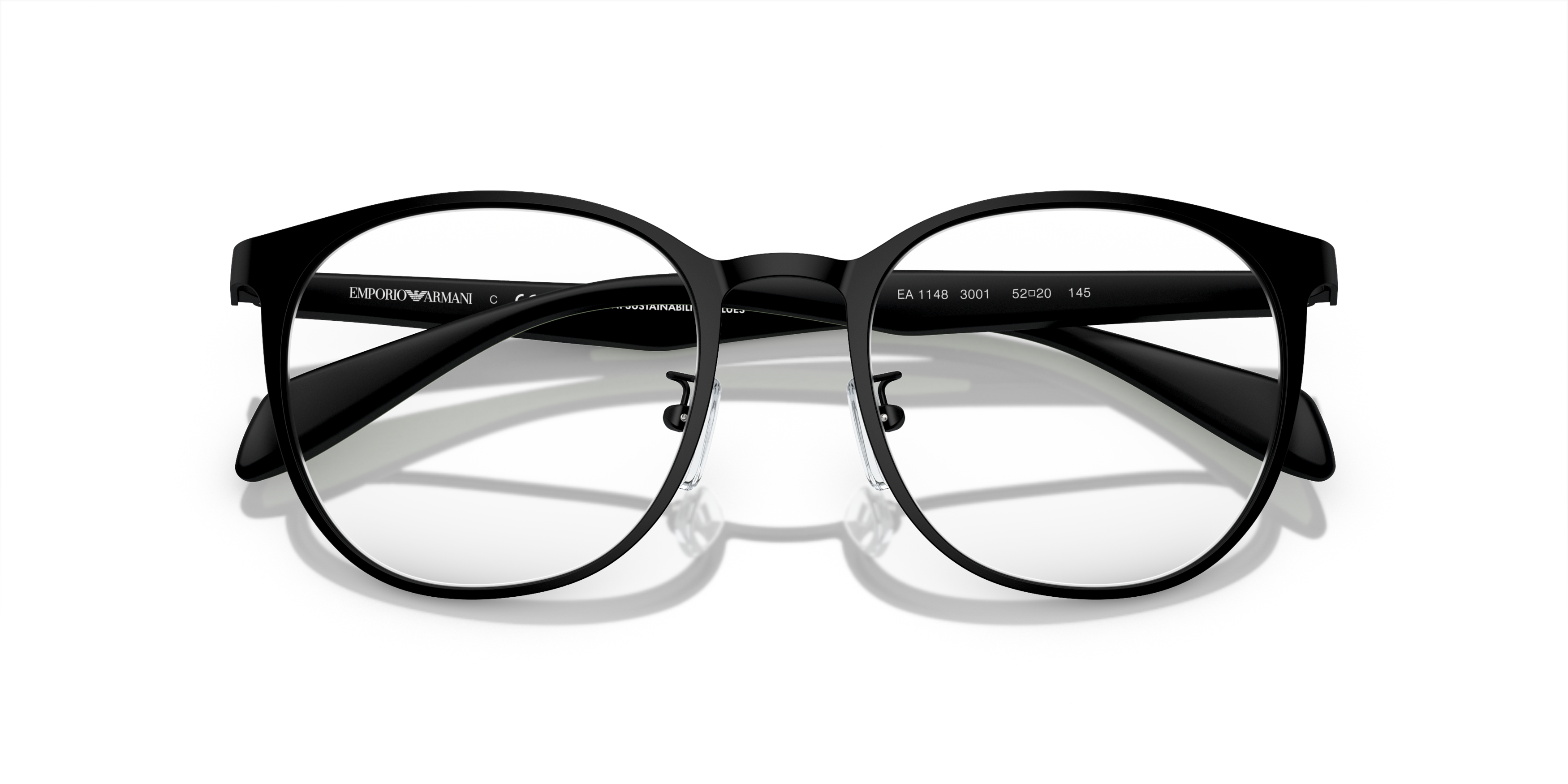 Folded Emporio Armani EA 1148 Glasses Transparent / Black