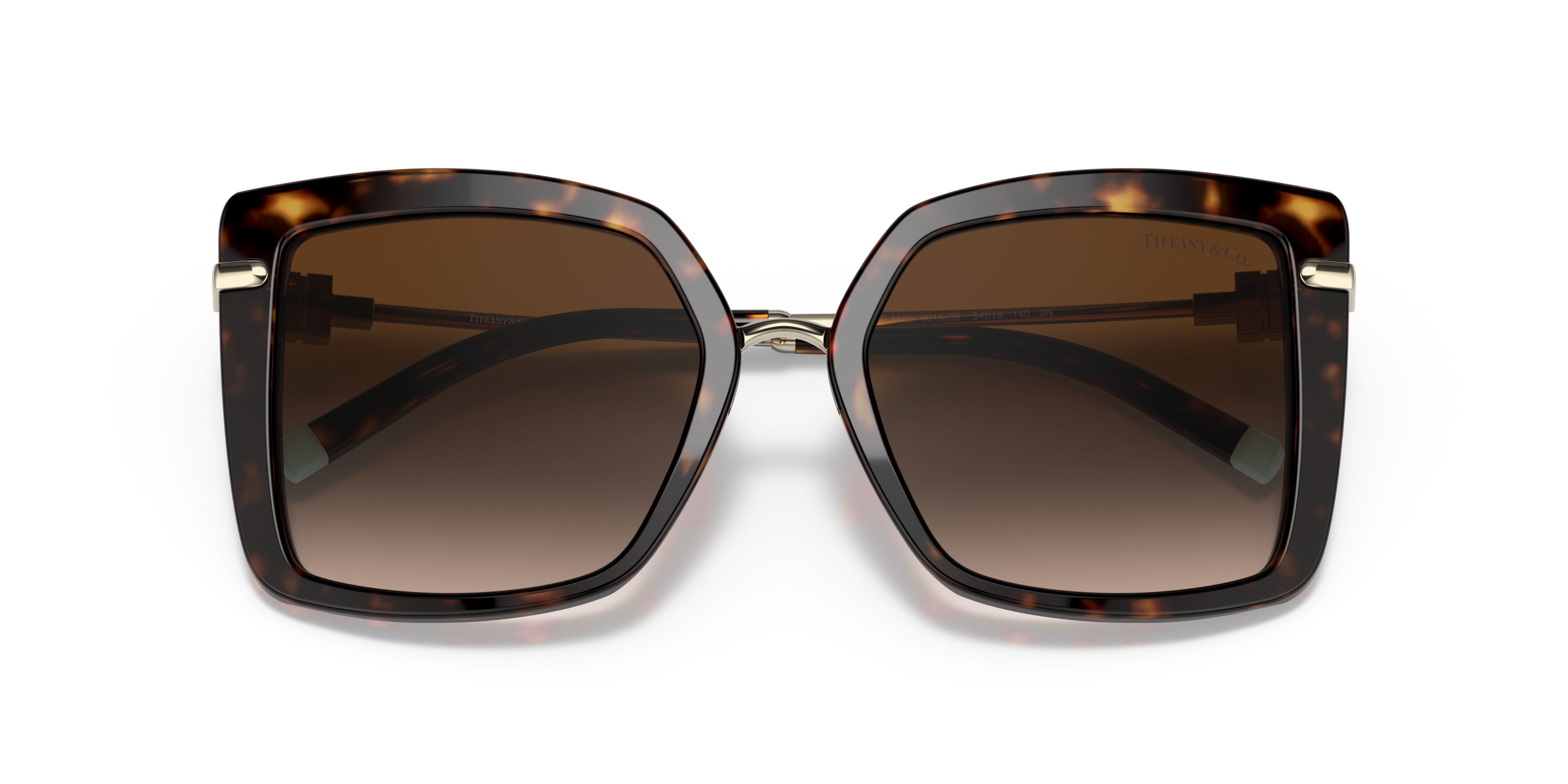 Folded Tiffany & Co TF4185 (80153B) Sunglasses Brown / Havana
