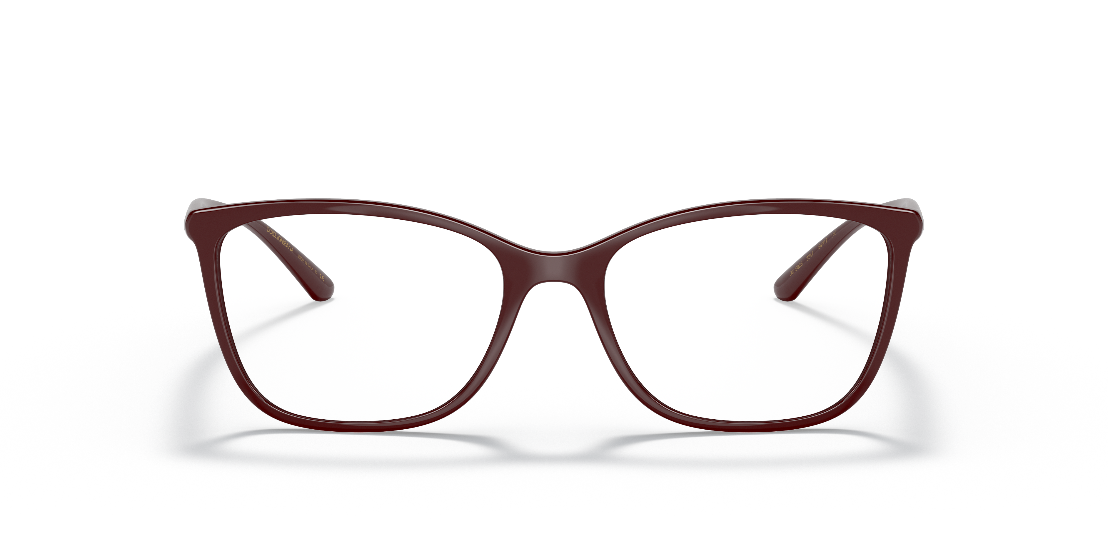 Front Dolce & Gabbana DG 5026 (3247) Glasses Transparent / Red