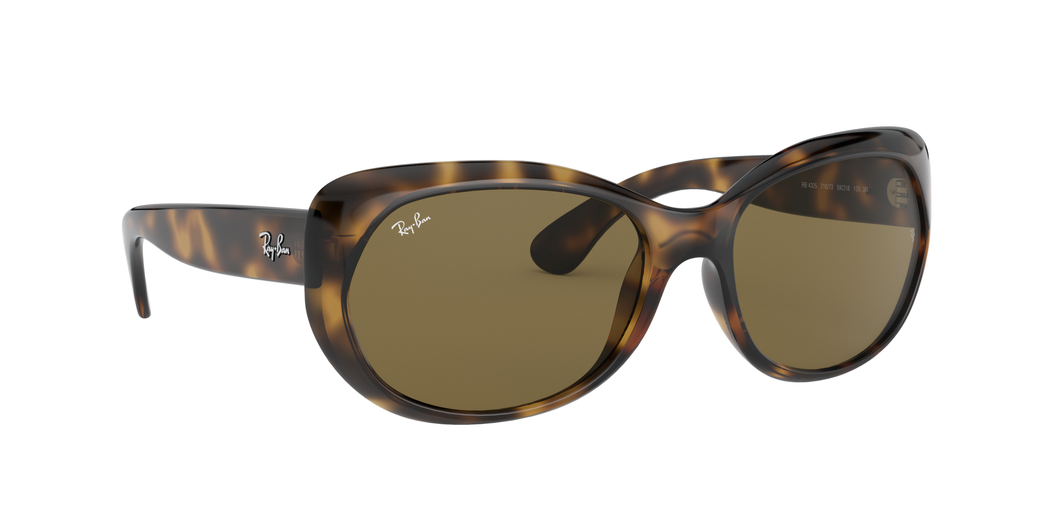 Angle_Right01 Ray-Ban RB 4325 (710/73) Sunglasses Brown / Tortoise Shell