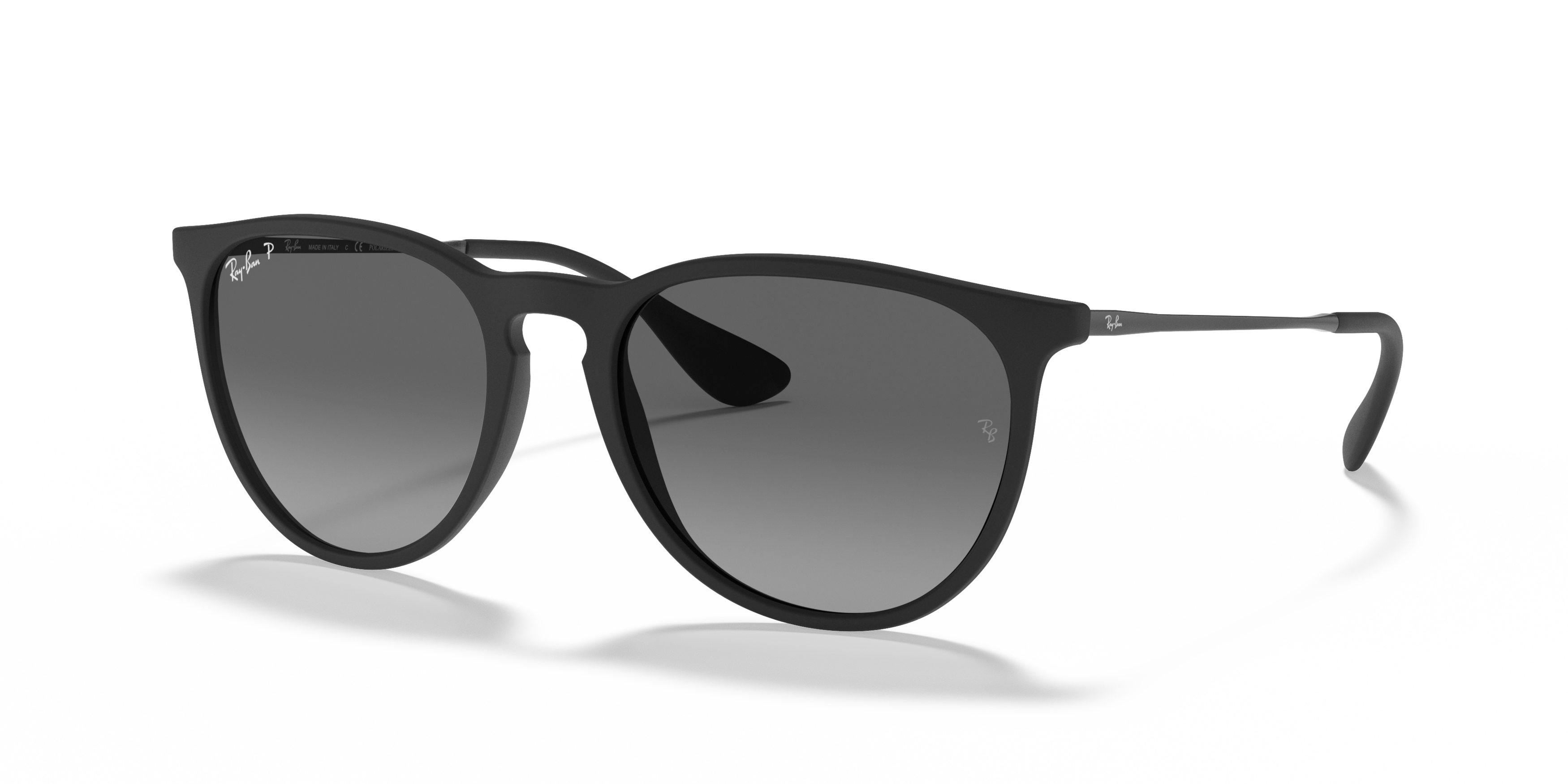 Angle_Left01 Ray-Ban Erika RB 4171 (622/T3) Sunglasses Grey / Black