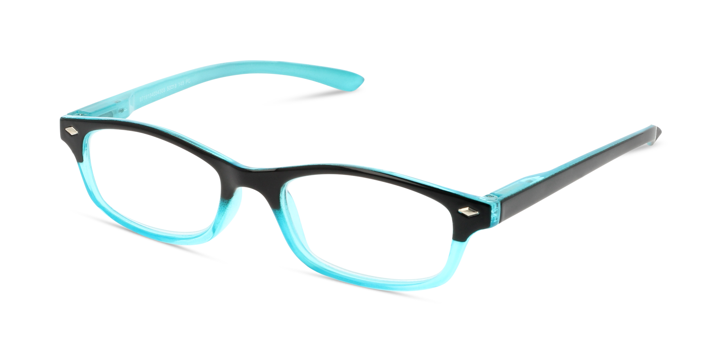 Angle_Left01 Óculos de leitura HFCU02 BL Preto e Azul