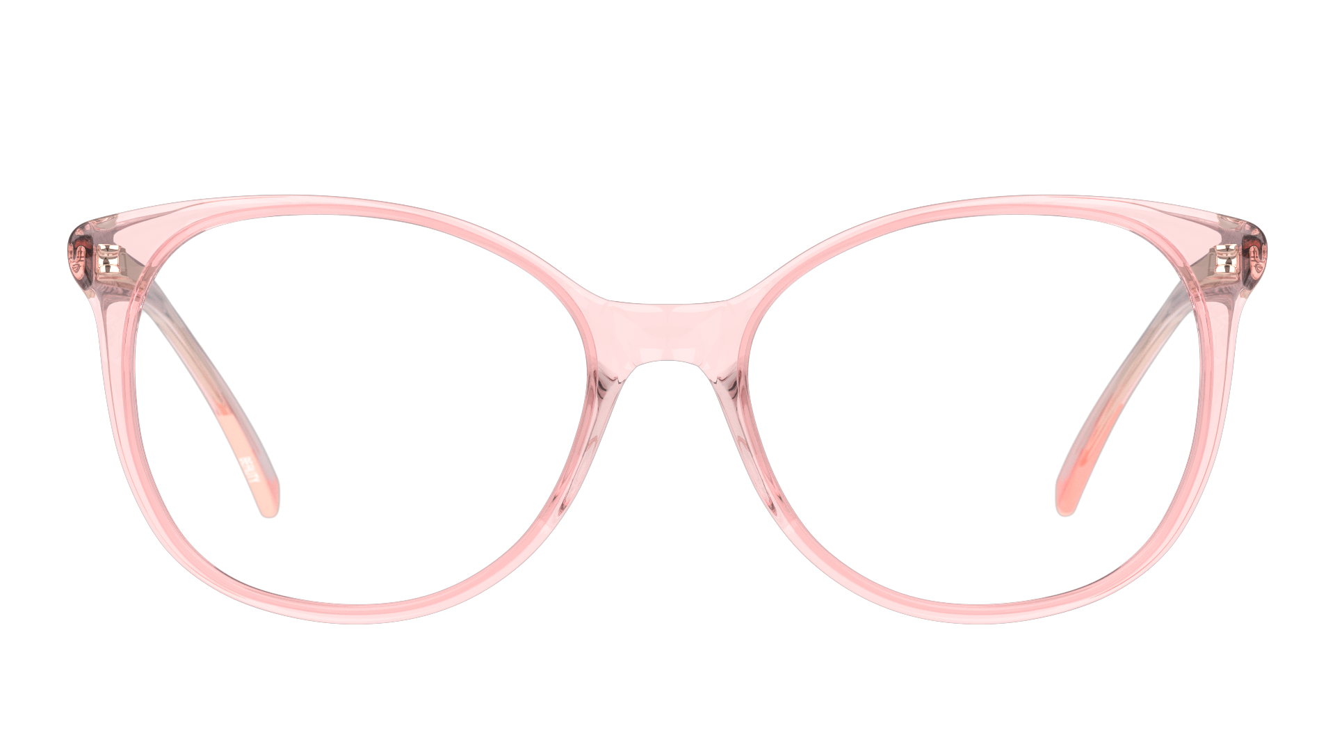 Front Unofficial UNOF0002 (PX00) Glasses Transparent / Pink
