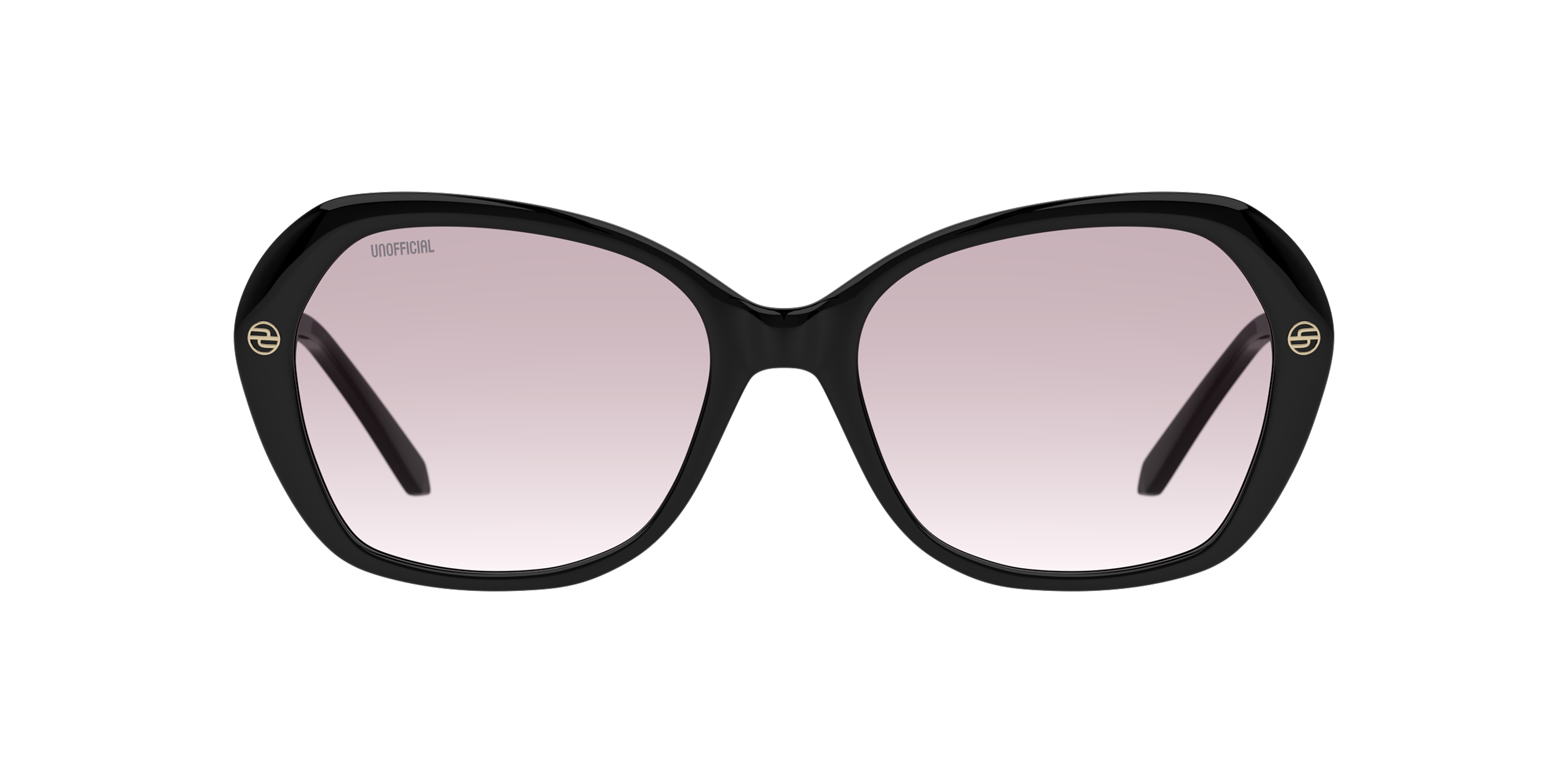 Front Unofficial UNSF0163 (BBG0) Sunglasses Grey / Black