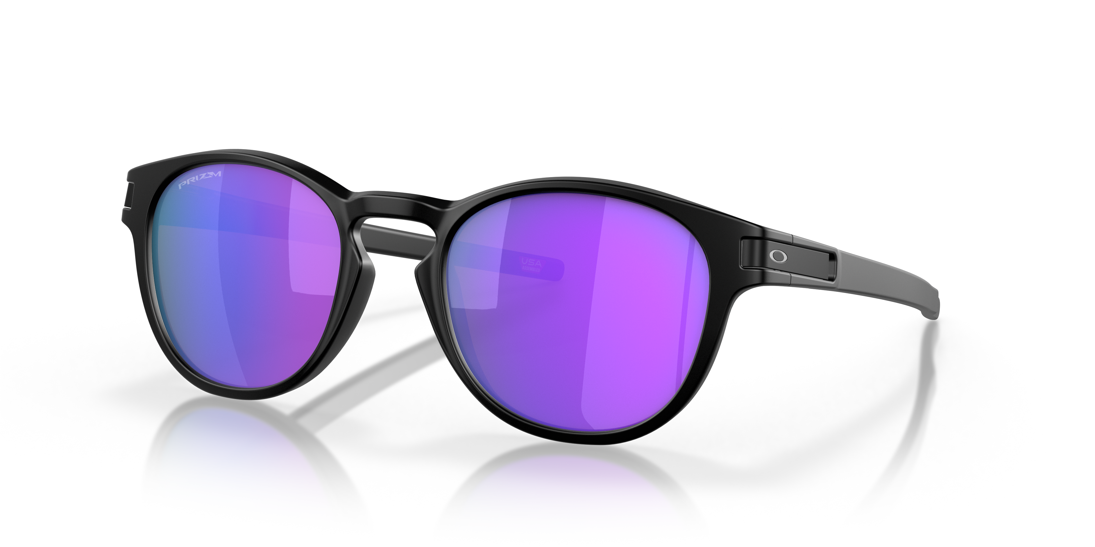 Angle_Left01 Oakley Latch OO 9265 Sunglasses Violet / Black