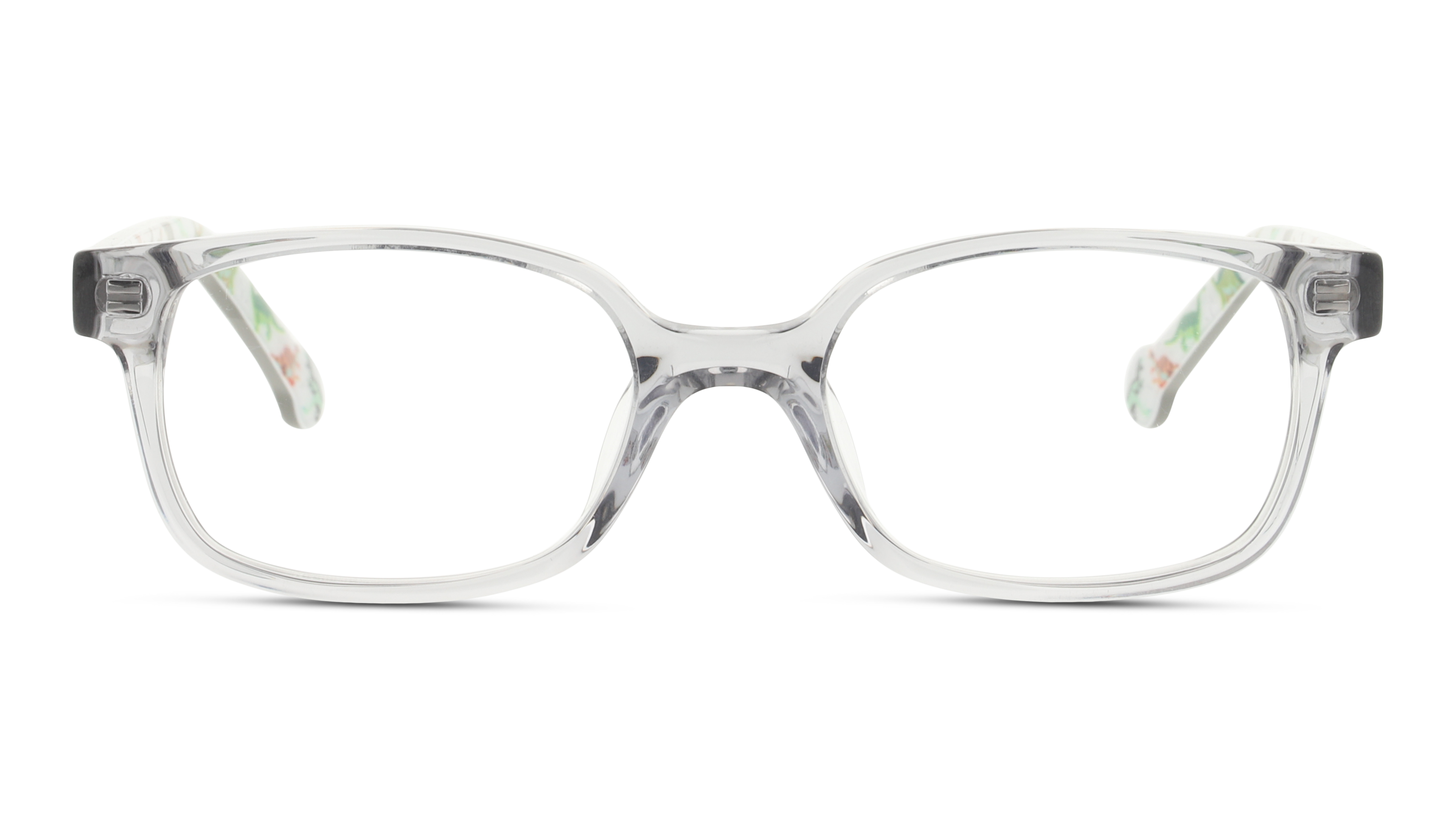 Front Unofficial UN OK0066 (GE00) Children's Glasses Transparent / Grey