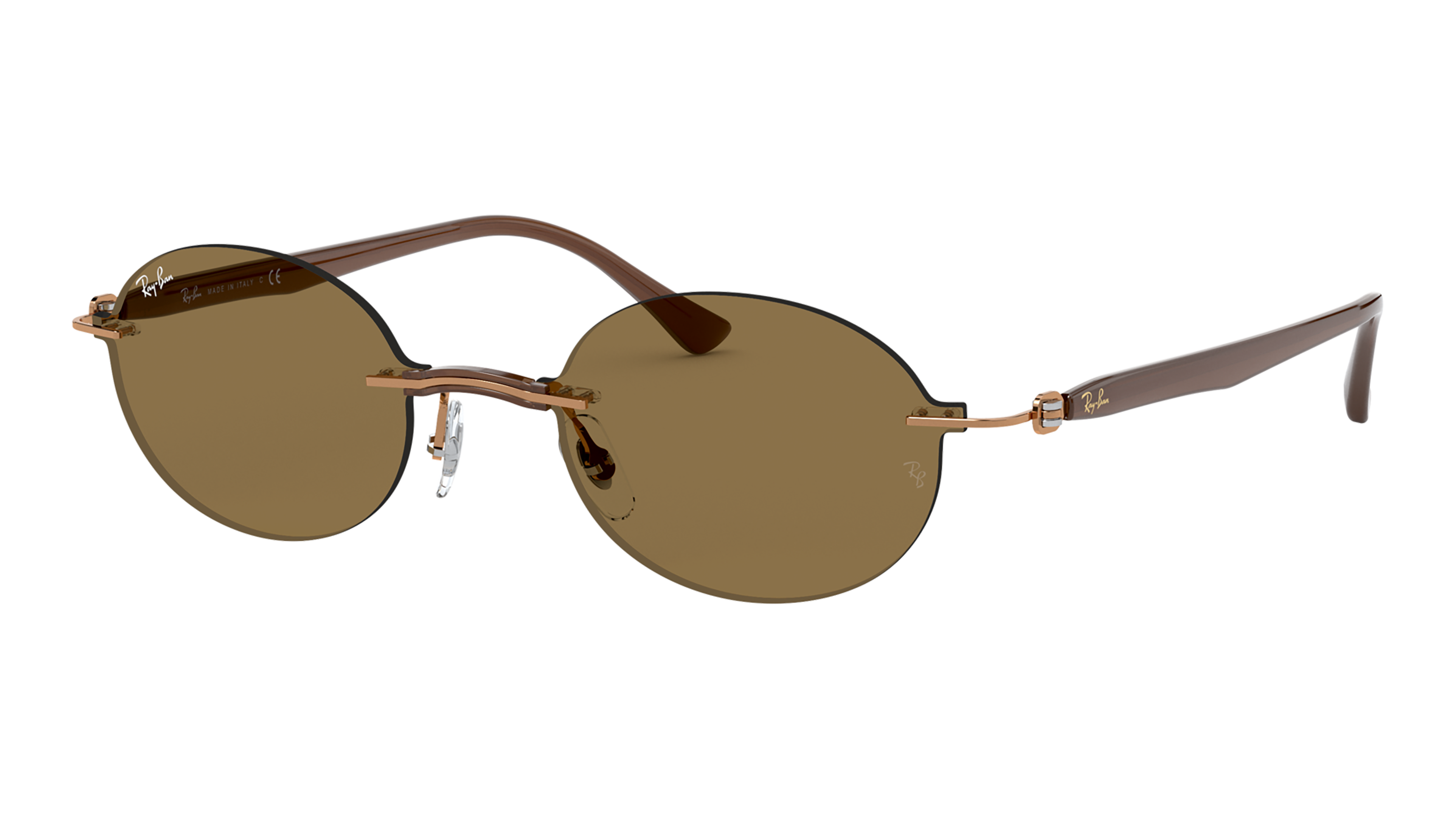 Angle_Left01 Ray-Ban RB8060 155/73 Bruin / Bruin, Transparant