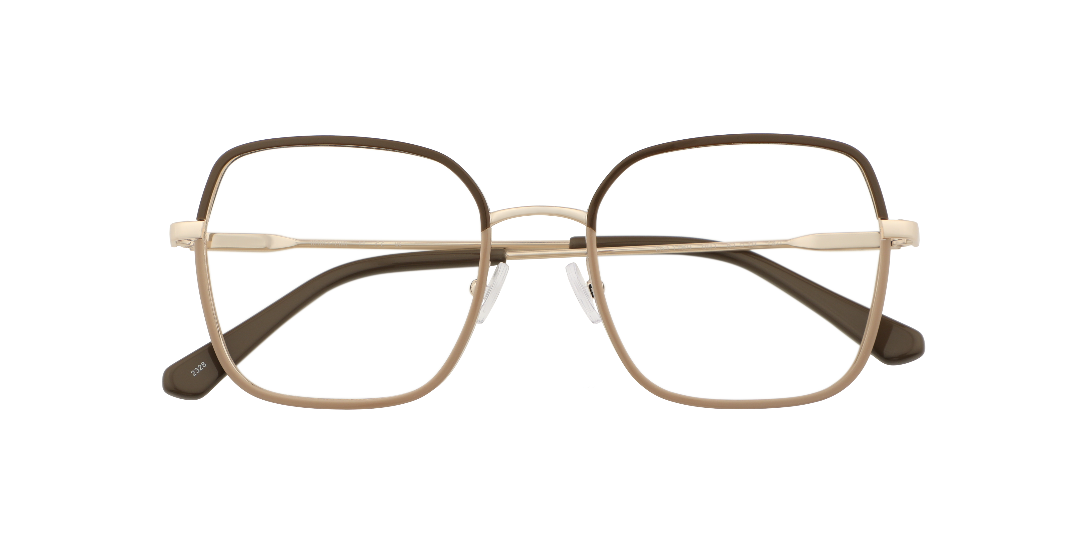 Folded Unofficial UO1169 Glasses Transparent / Gold