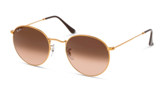 Ray-Ban Round Metal RB3447 9001A5 Bruin / Goud