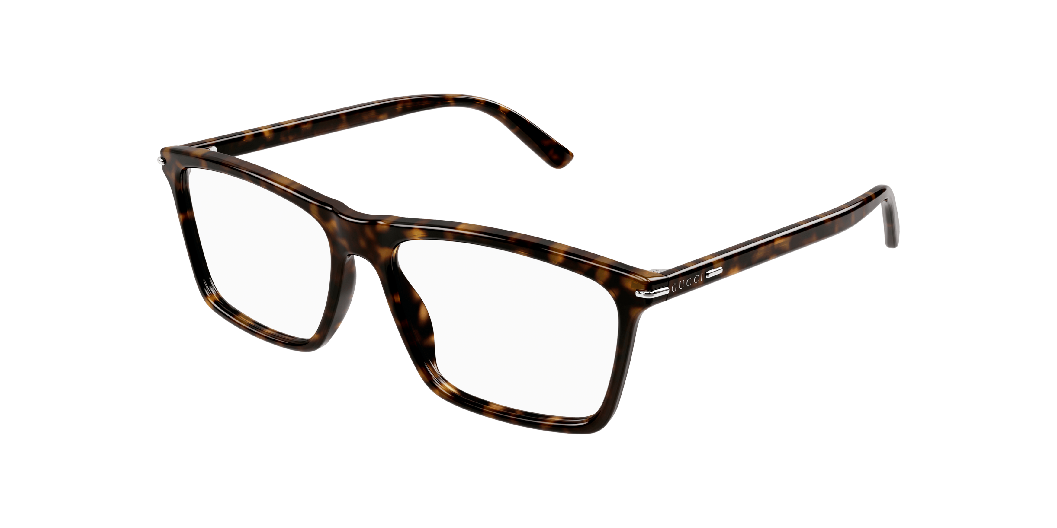 Angle_Left01 Gucci GG 1445O Glasses Transparent / Havana