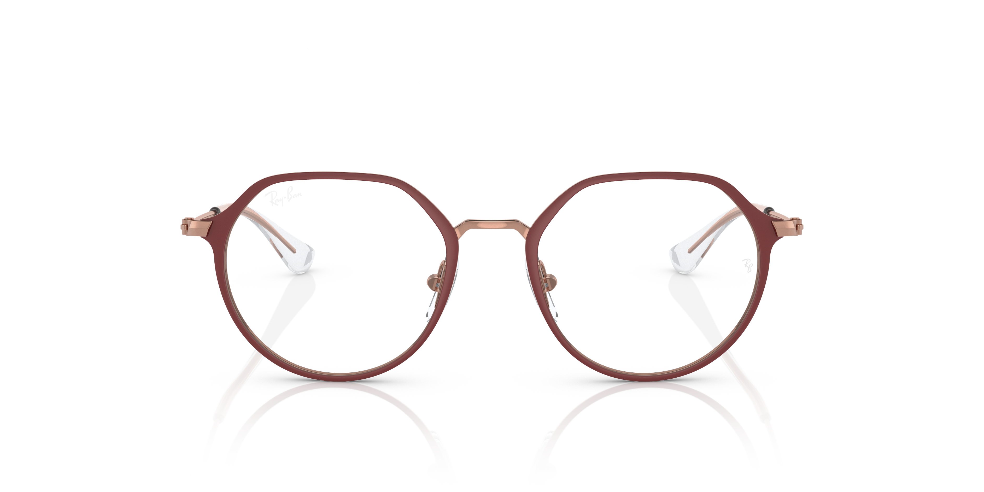 Front Ray-Ban RY1058 4077 Roze, Goud, Rood