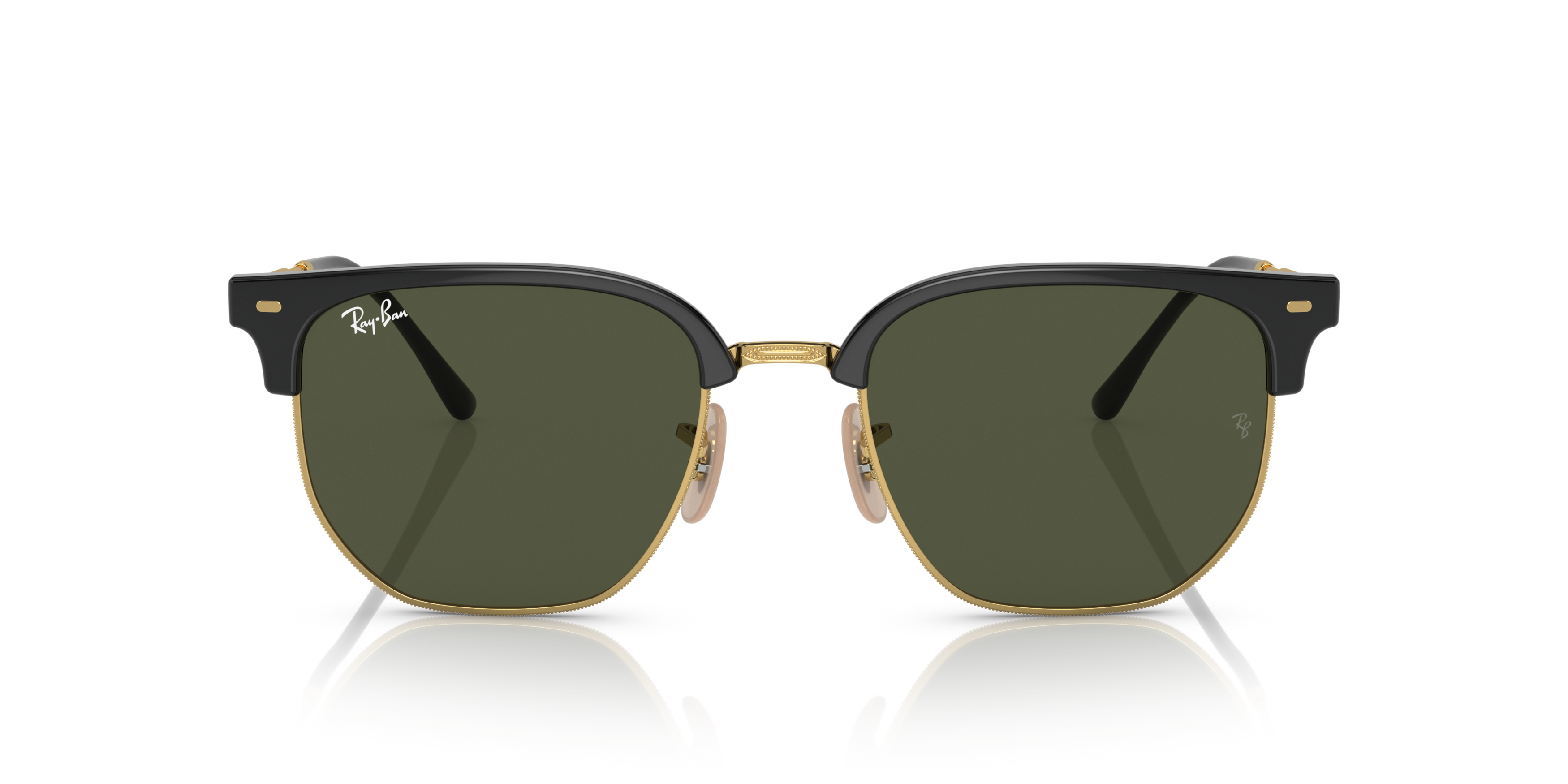 Front Ray-Ban New Clubmaster RB4416 601/31 Groen / Zwart