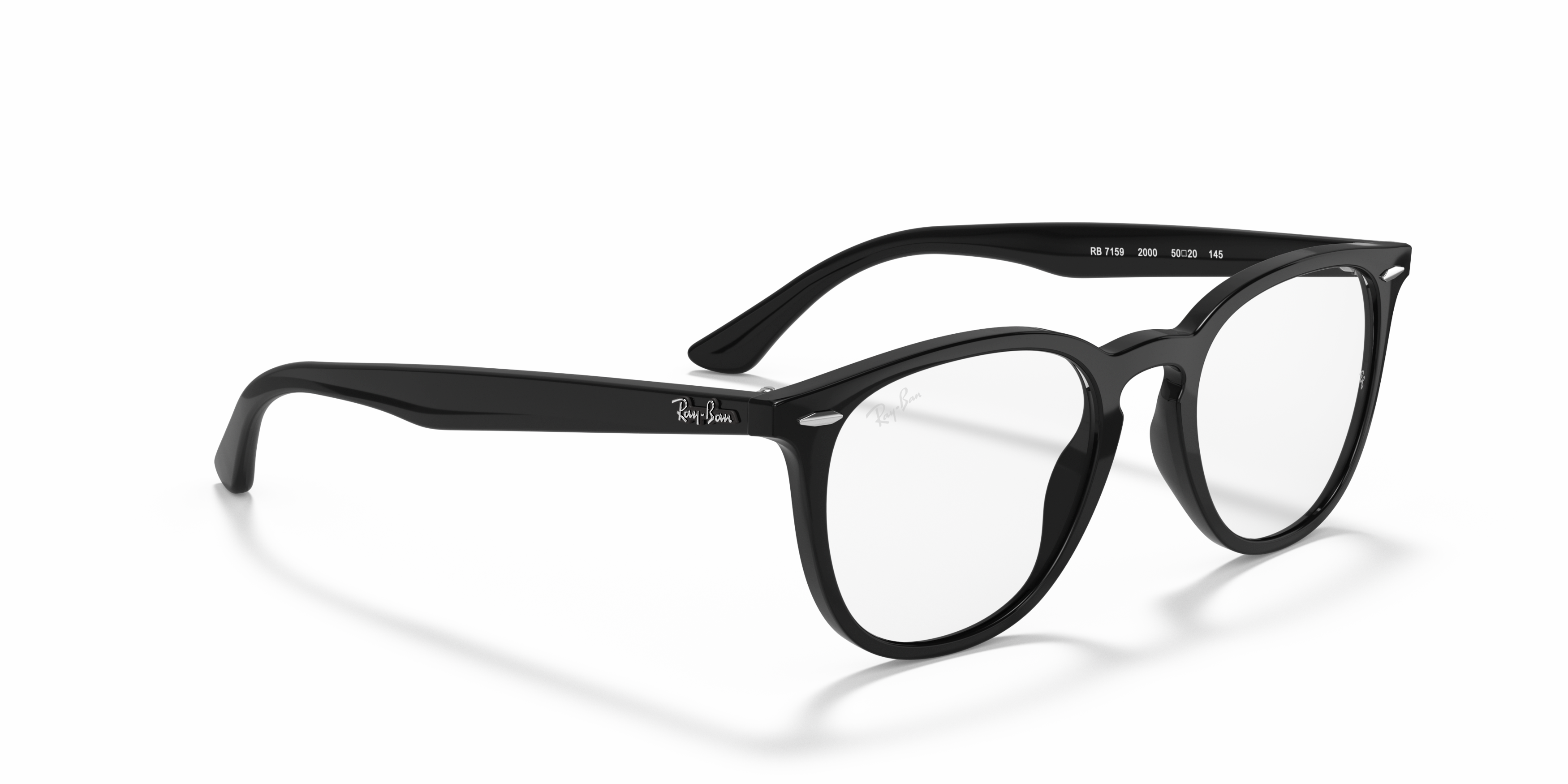 Angle_Right01 Ray-Ban RX 7159 (2000) Glasses Transparent / Black
