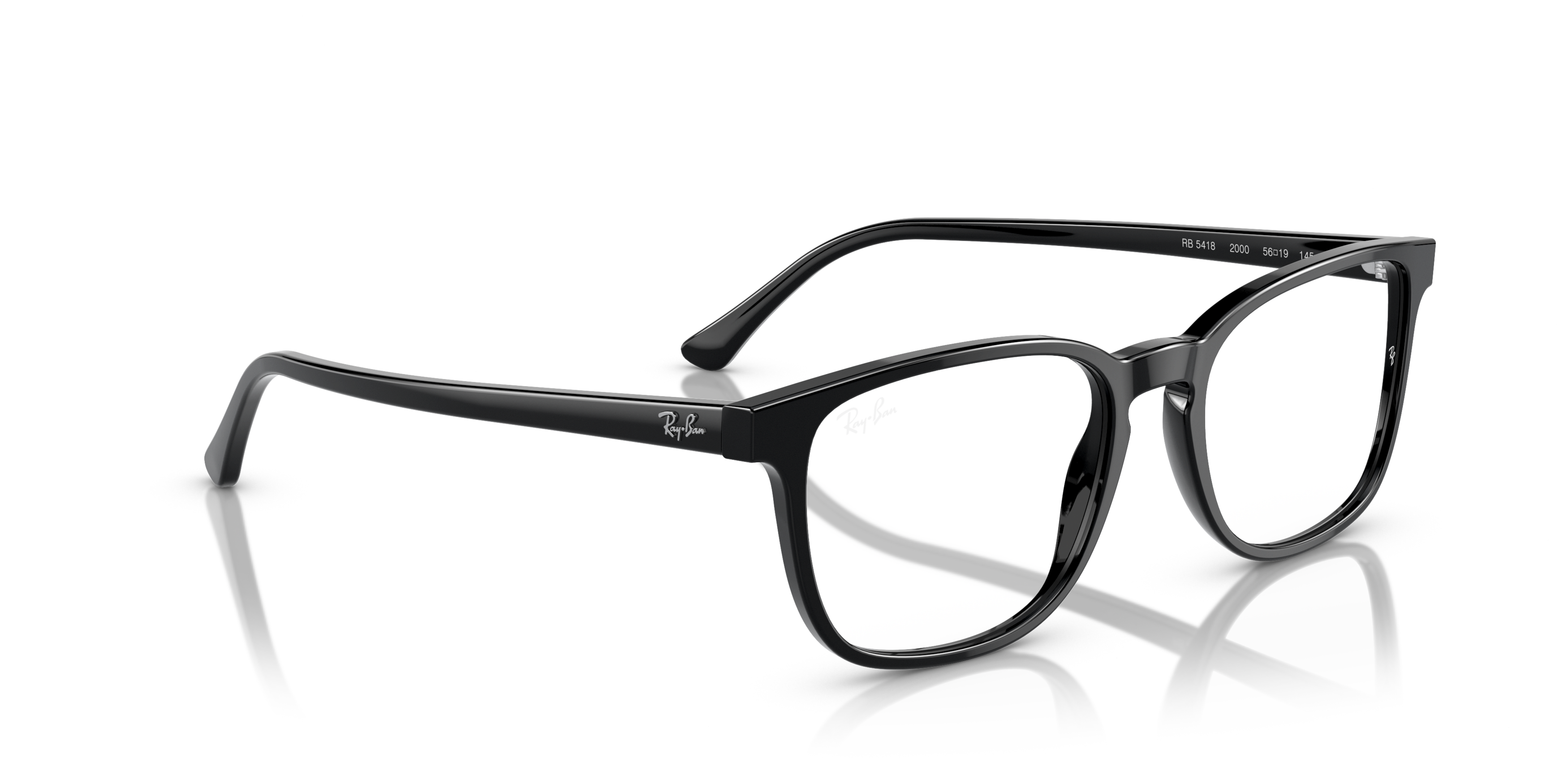 Angle_Right01 Ray-Ban RX 5418 Glasses Transparent / Black