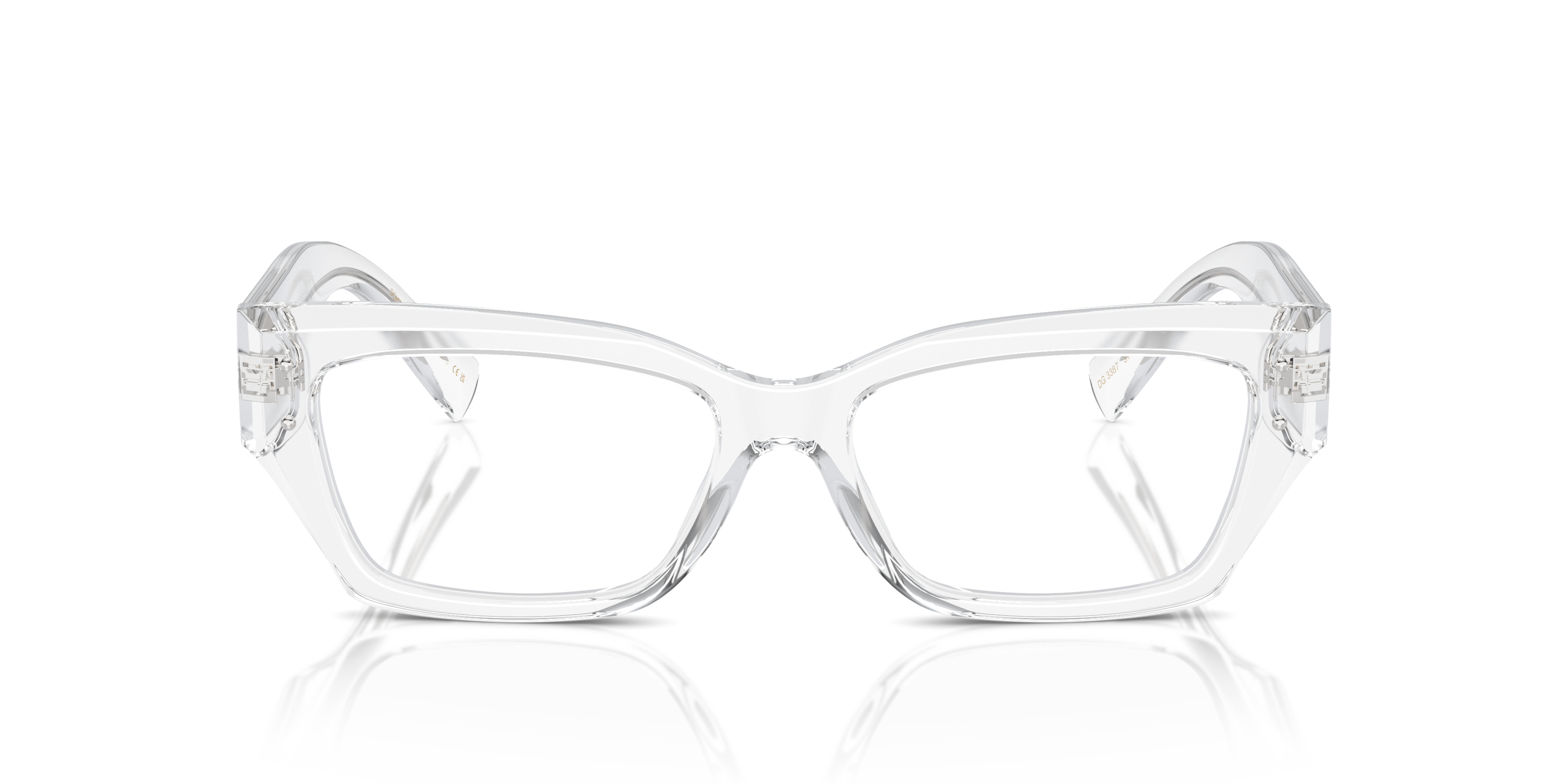 Front Dolce & Gabbana DG 3387 Glasses Transparent / Black