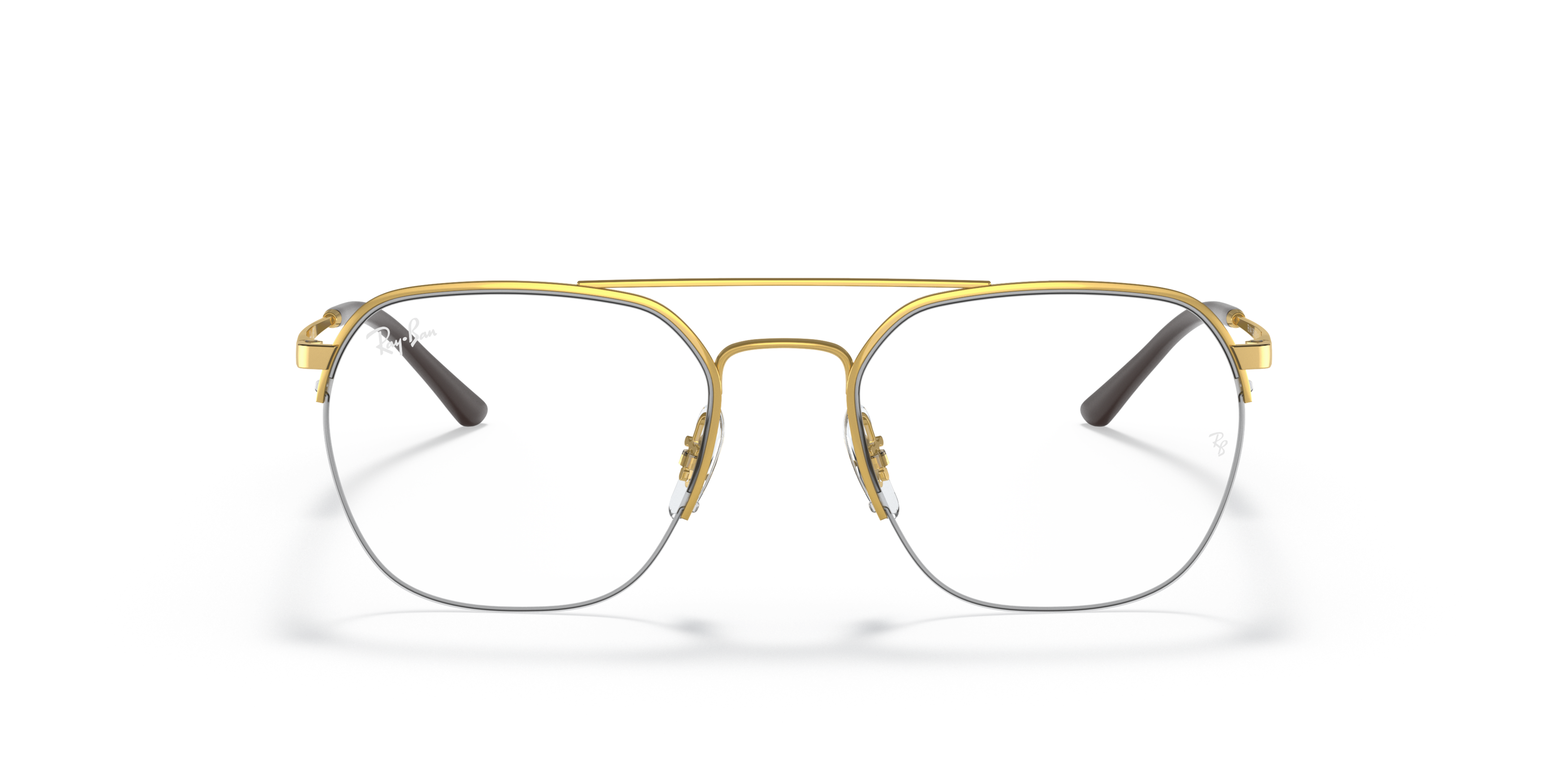 Front Ray-Ban RX 6444 Glasses Transparent / Gold