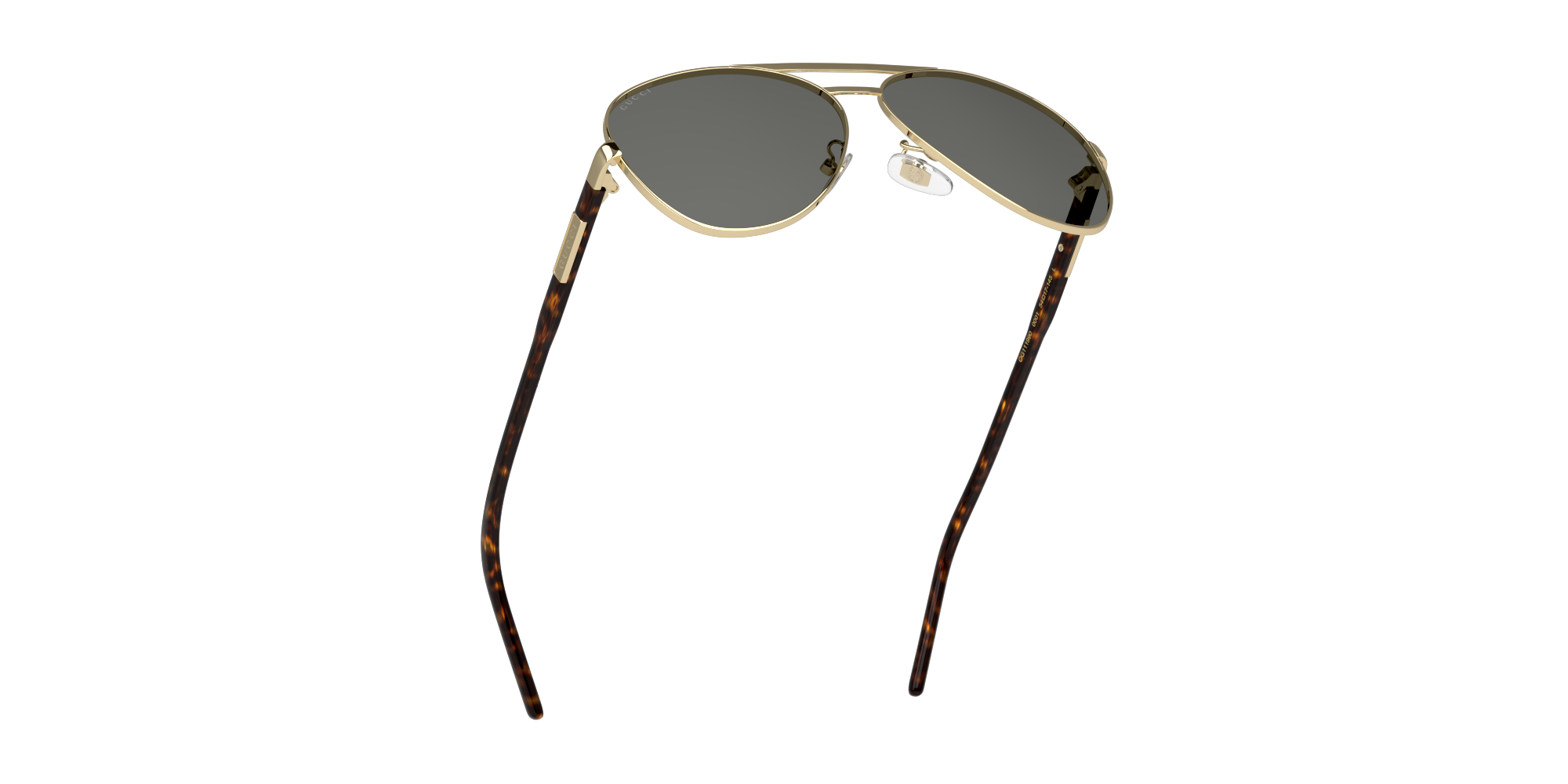 Bottom_Up Gucci GG 1163S Sunglasses Grey / Gold