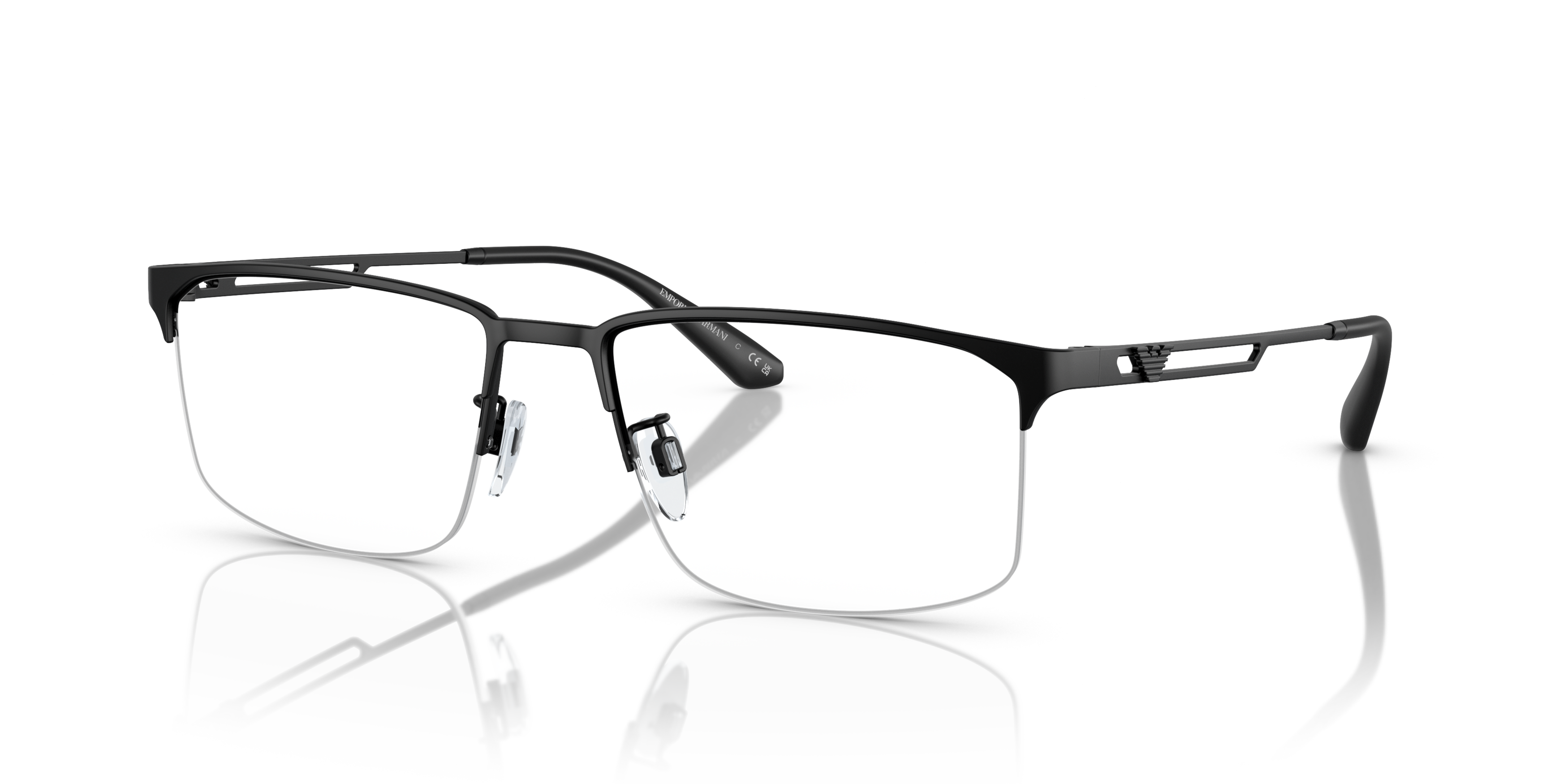 Angle_Left01 Emporio Armani EA 1143 Glasses Transparent / Black